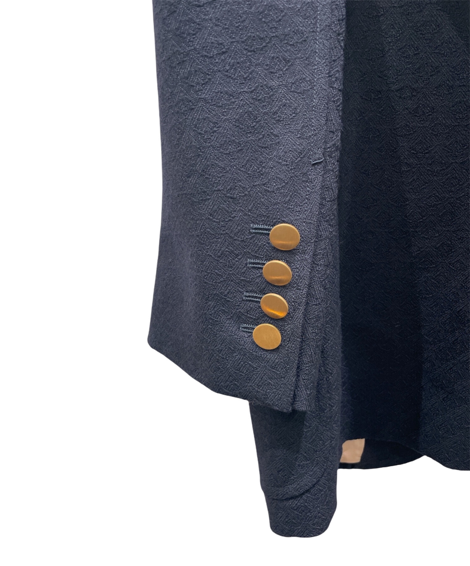 中古・古着通販】GUCCI (グッチ) 金釦テーラードジャケット ネイビー