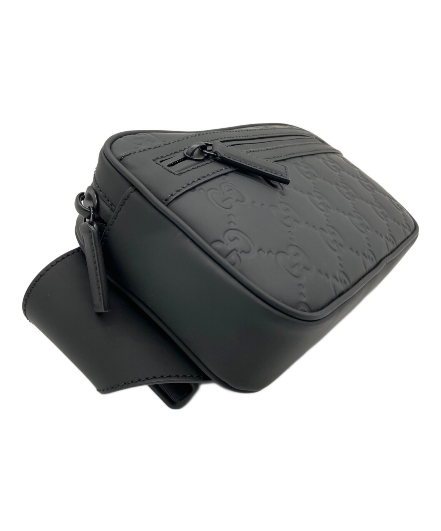 グッチ GUCCI ウエストバッグ 771422 レザーラバーエフェクト GG柄