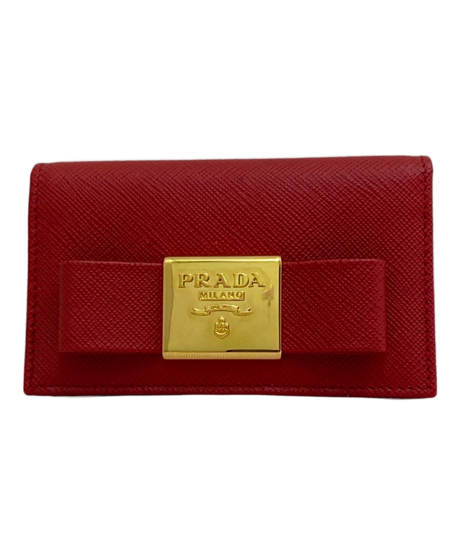 中古・古着通販】PRADA (プラダ) カードケース レッド｜ブランド・古着