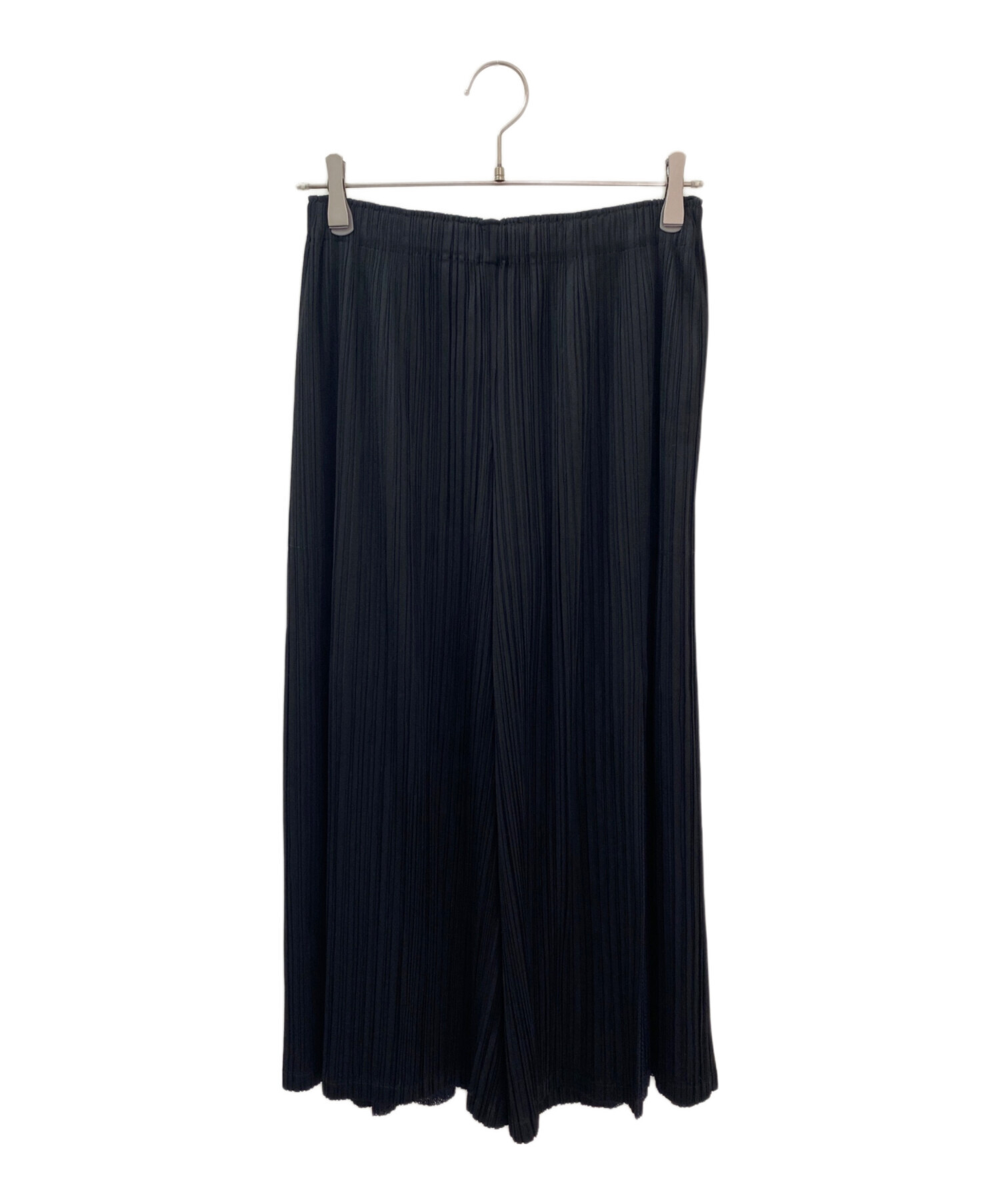 PLEATS PLEASE プリーツプリーズ　ブラック フレアパンツ 中古・古着通販】PLEATS PLEASE (プリーツプリーズ) フレアパンツ