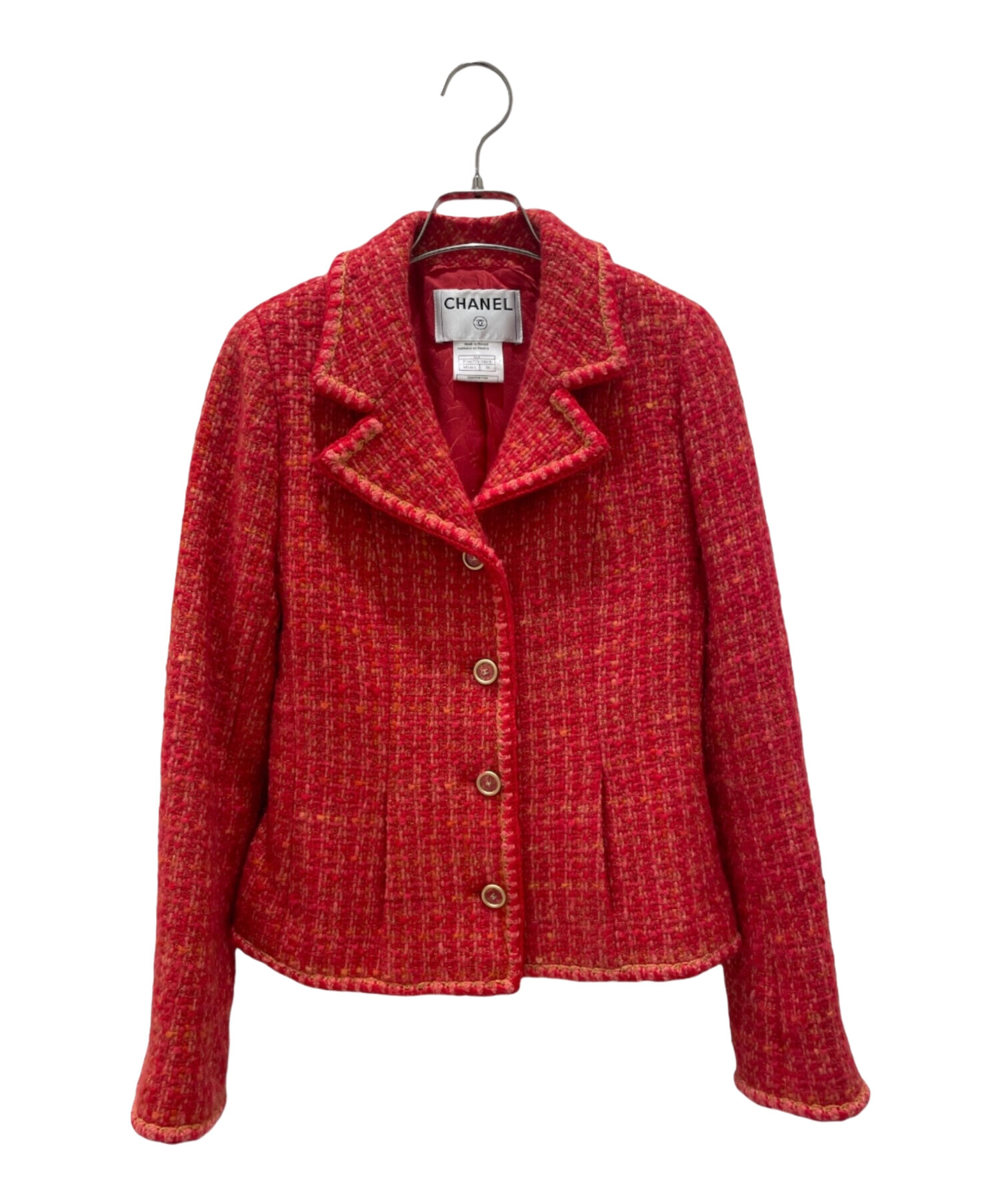 中古・古着通販】CHANEL (シャネル) ココマークボタンツイード