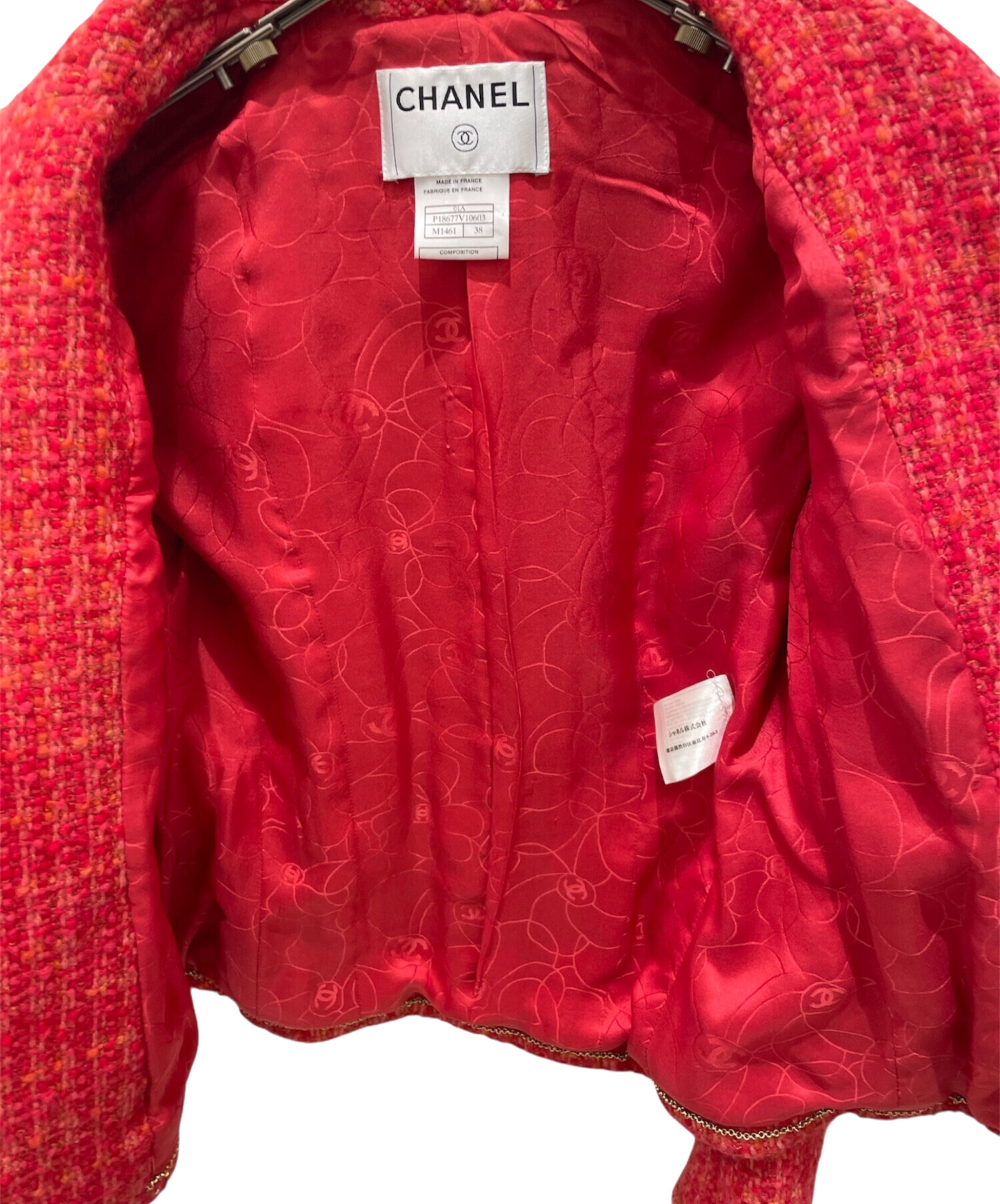 中古・古着通販】CHANEL (シャネル) ココマークボタンツイード