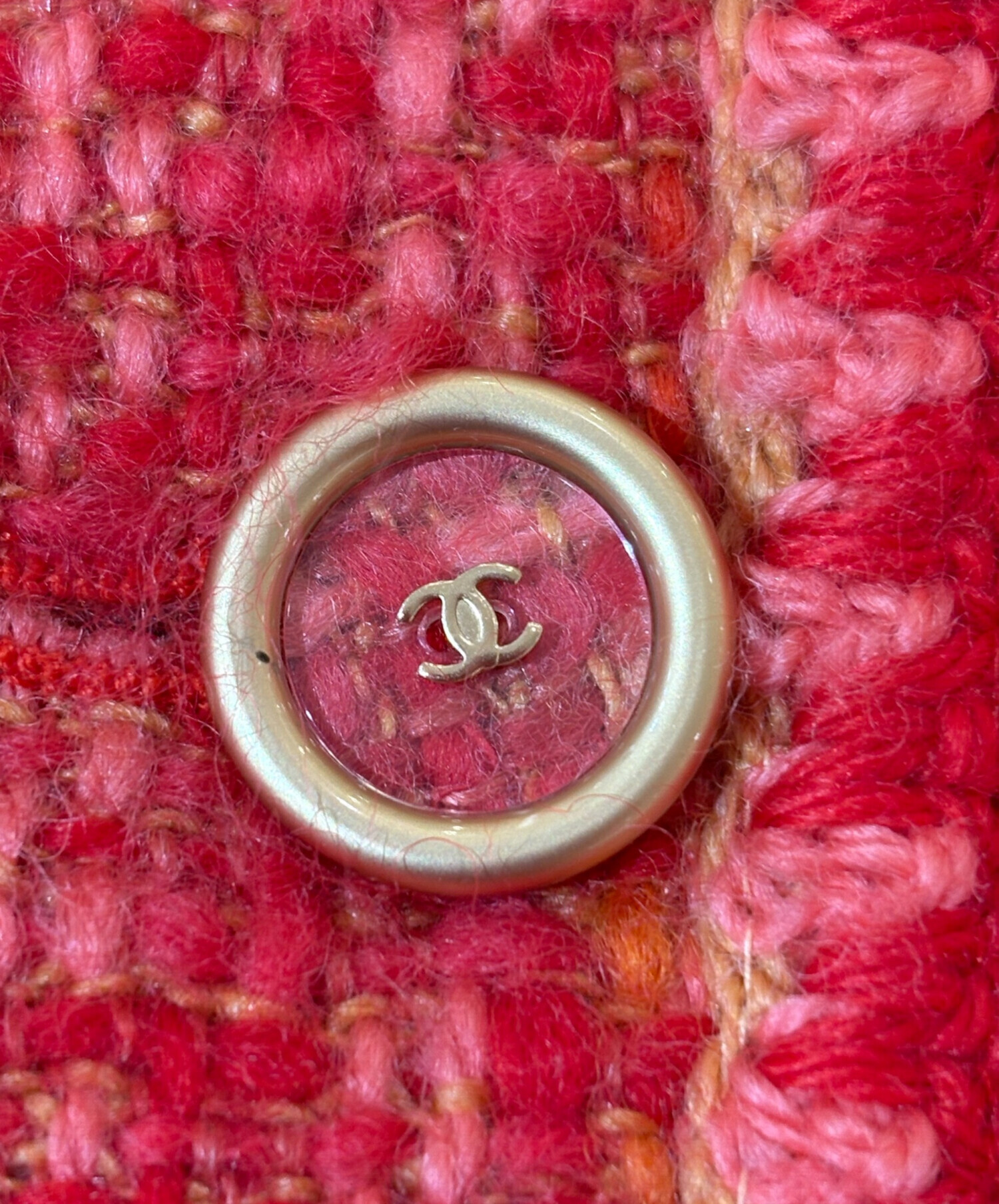 中古・古着通販】CHANEL (シャネル) ココマークボタンツイード