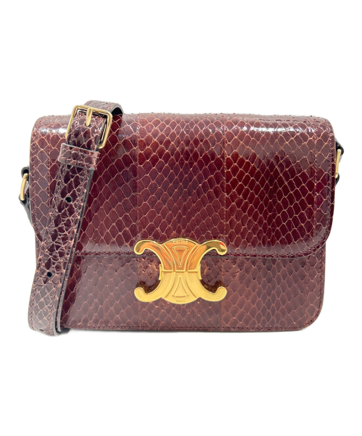 中古・古着通販】CELINE (セリーヌ) クラシック トリオンフ ブラウン 
