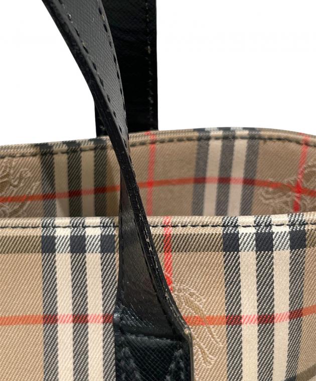 中古・古着通販】BURBERRY (バーバリー) ノバチェックトートバッグ