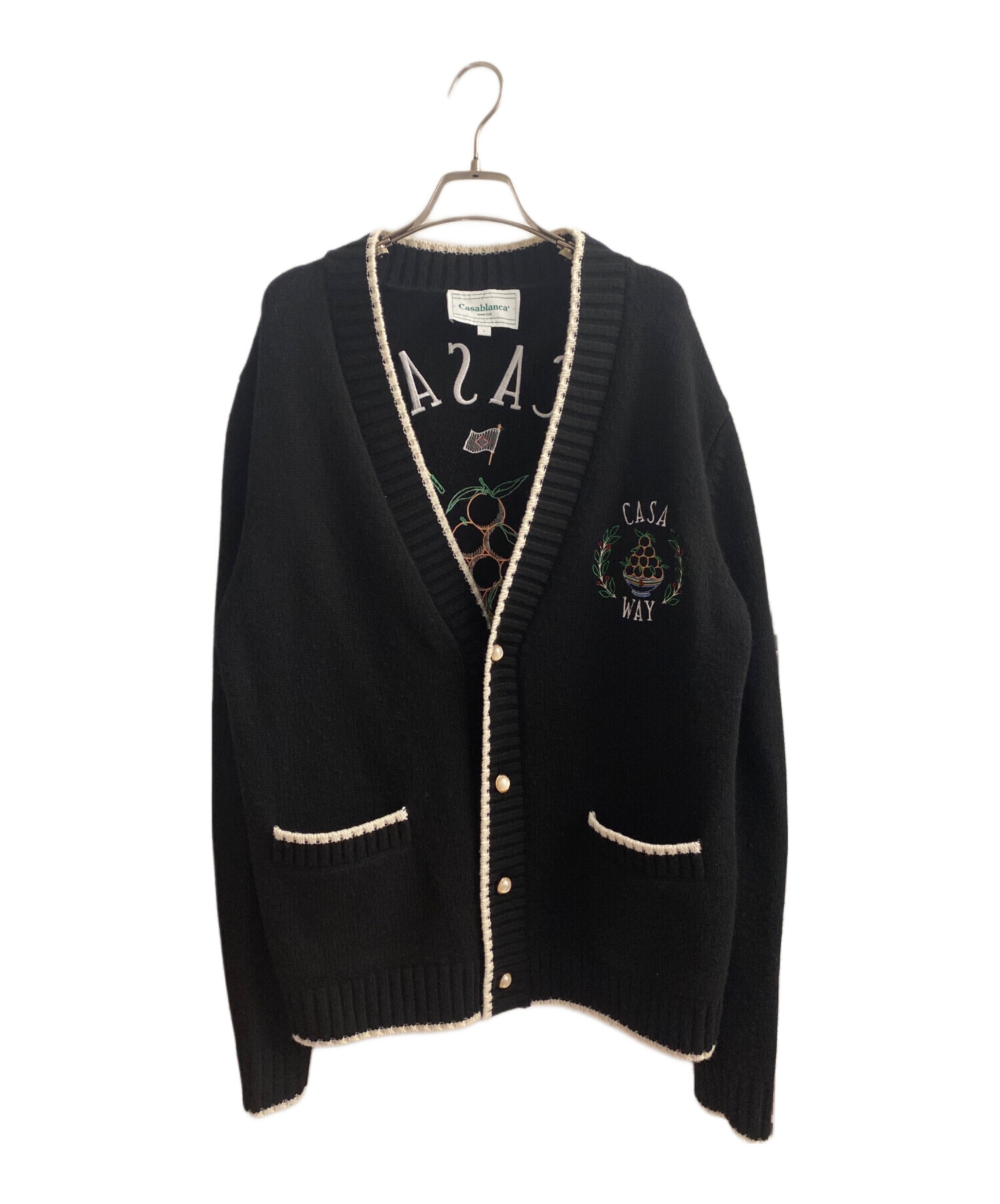 中古・古着通販】CASABLANCA (カサブランカ) 刺繍カーディガン