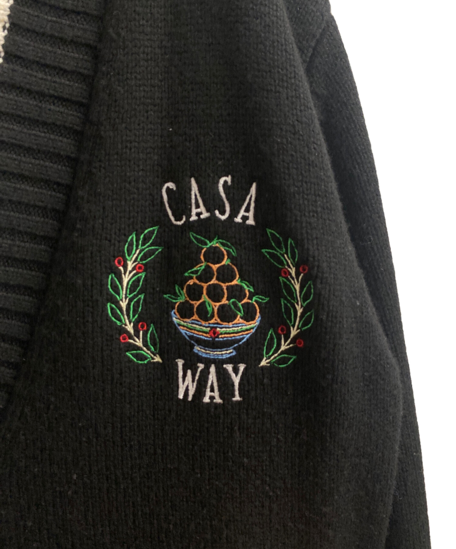 中古・古着通販】CASABLANCA (カサブランカ) 刺繍カーディガン 