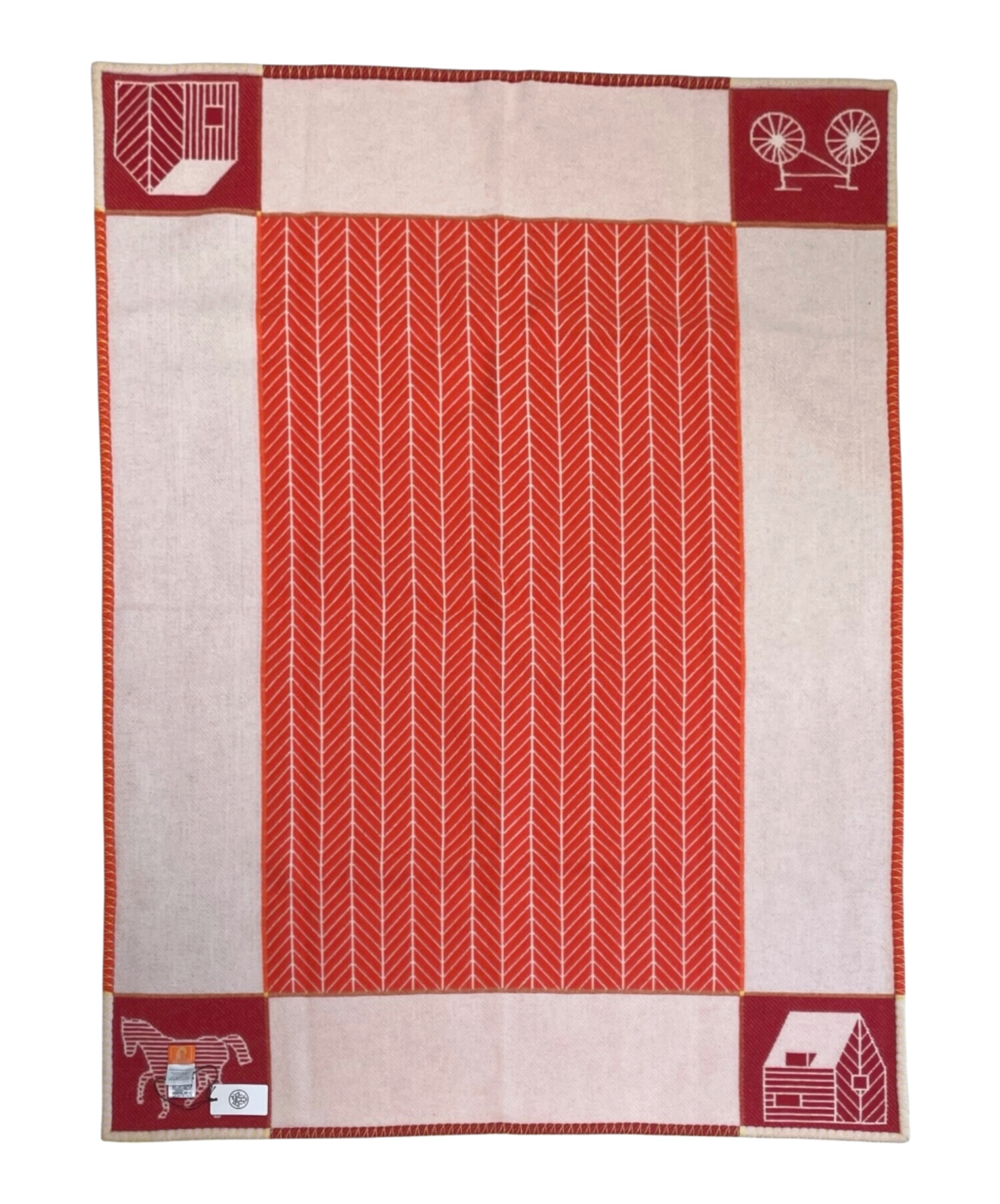 未使用品　HERMES エルメス　ブランケット　プレード　赤　アヴァロン 中古・古着通販】HERMES (エルメス) プレード アヴァロン カバン