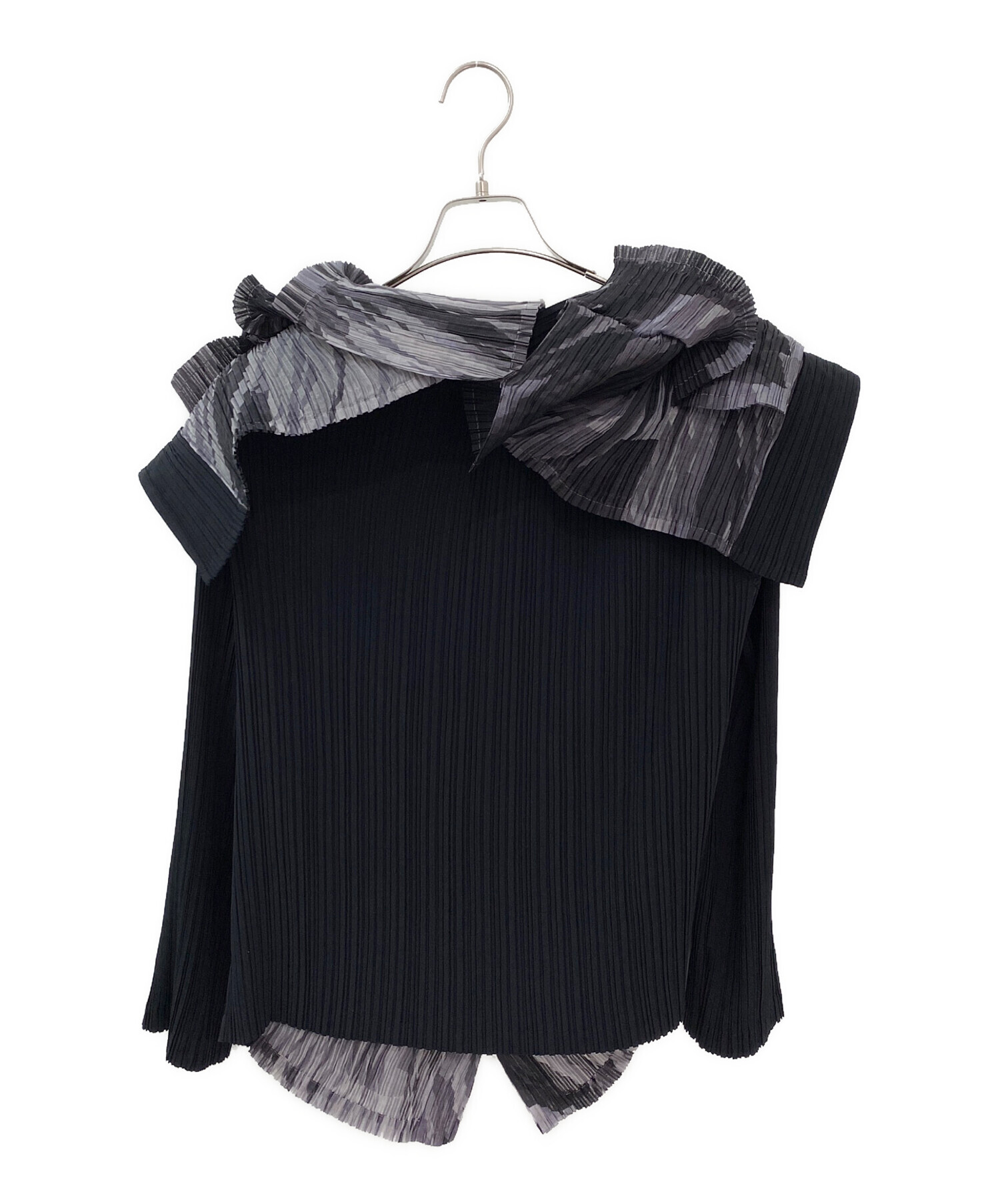中古・古着通販】ISSEY MIYAKE (イッセイミヤケ) ドッキングシャツ 