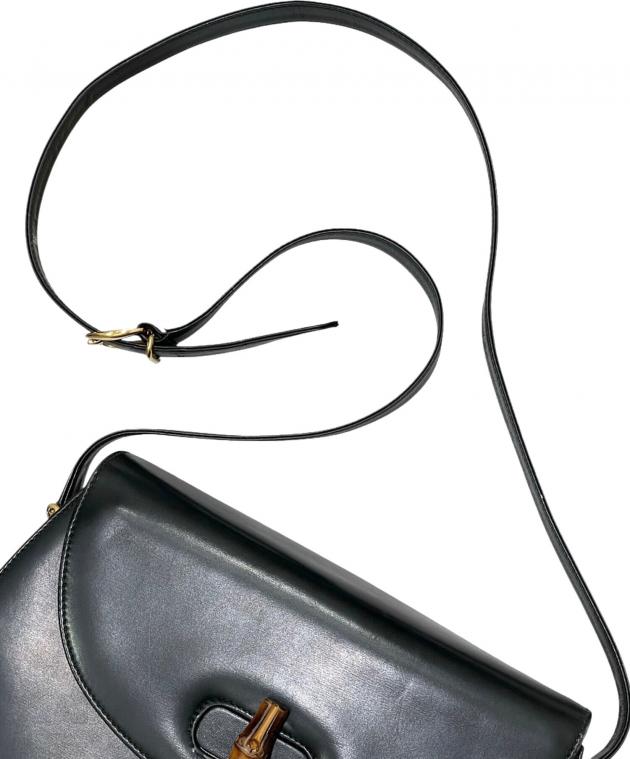 中古・古着通販】GUCCI (グッチ) バンブー ターンロックレザー