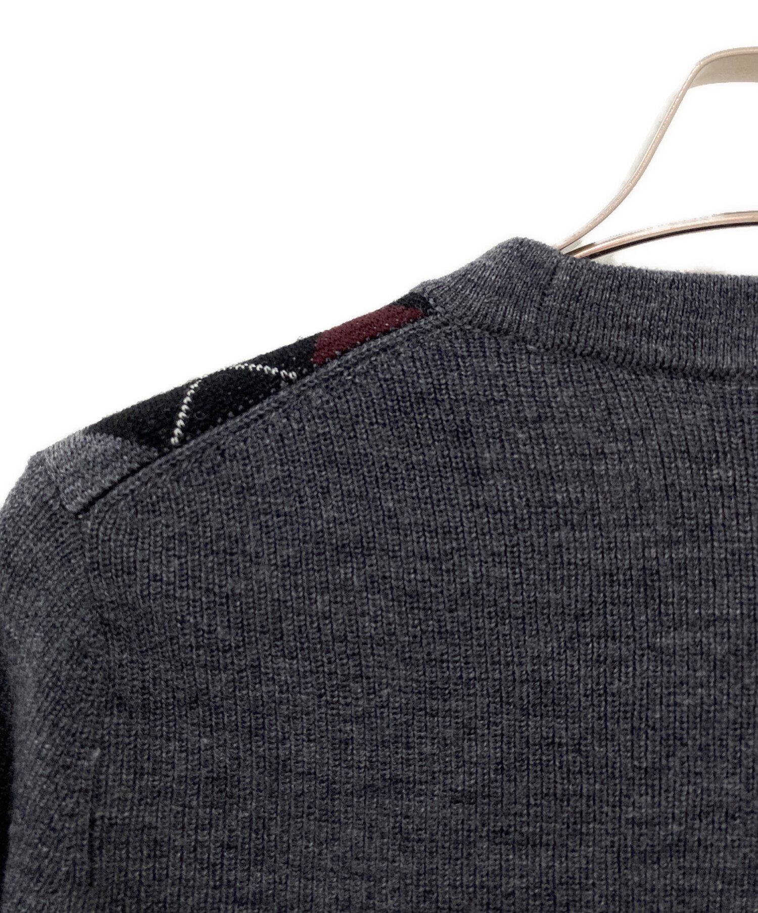 Ganni ガニー カーディガン XS 青 【古着】【中古】【送料無料】 中古・古着通販】GANNI (ガニー) アーガイルカーディガン グレー