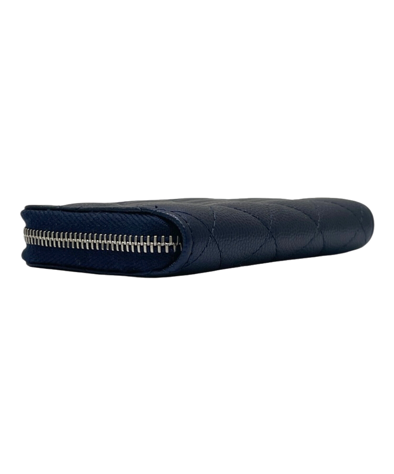 CHANEL シャネル 財布・ケース - 紺 【古着】【中古】 中古・古着通販】CHANEL (シャネル) ココマーク マトラッセカード
