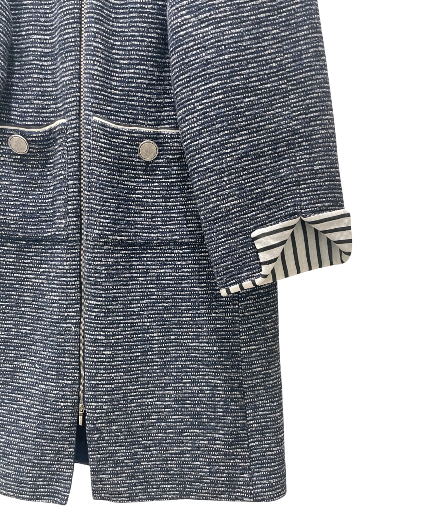 中古・古着通販】CHANEL (シャネル) P56 ボーダー CCマークボタン