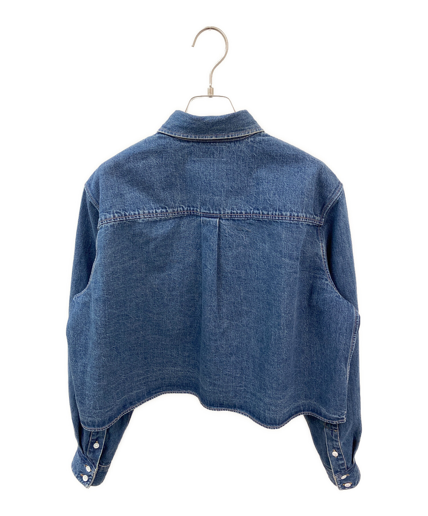 中古・古着通販】CELINE (セリーヌ) クロップドシャツ インディゴ