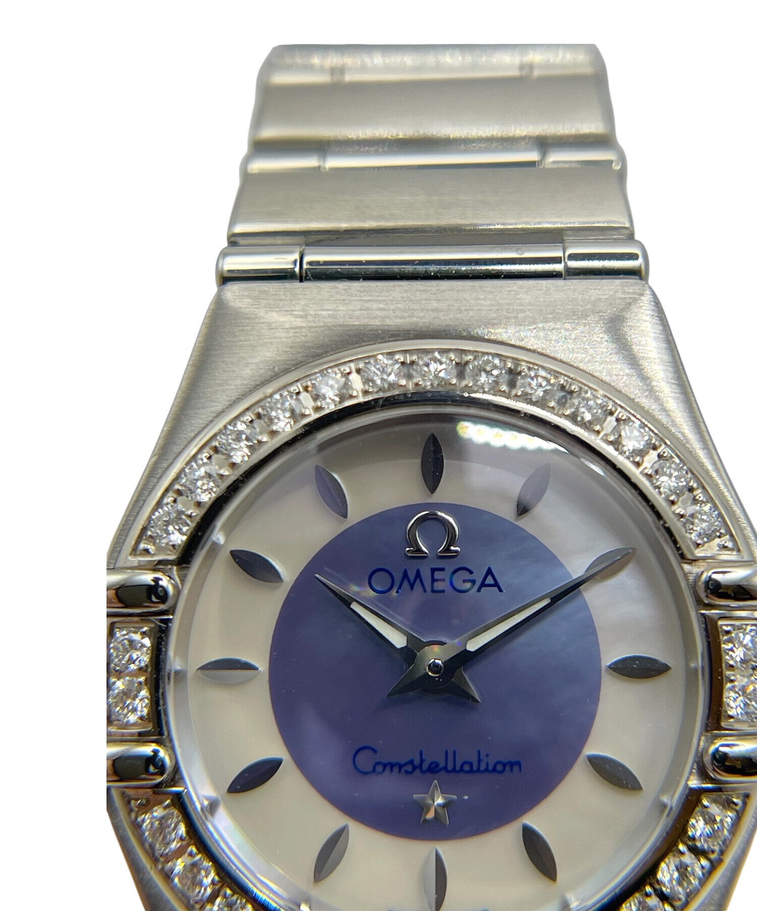 OMEGA 時計パーツセット ダイアル・ベゼル・ブレスレット 中古・古着通販】OMEGA (オメガ) ダイヤベゼル シェル文字盤｜ブランド