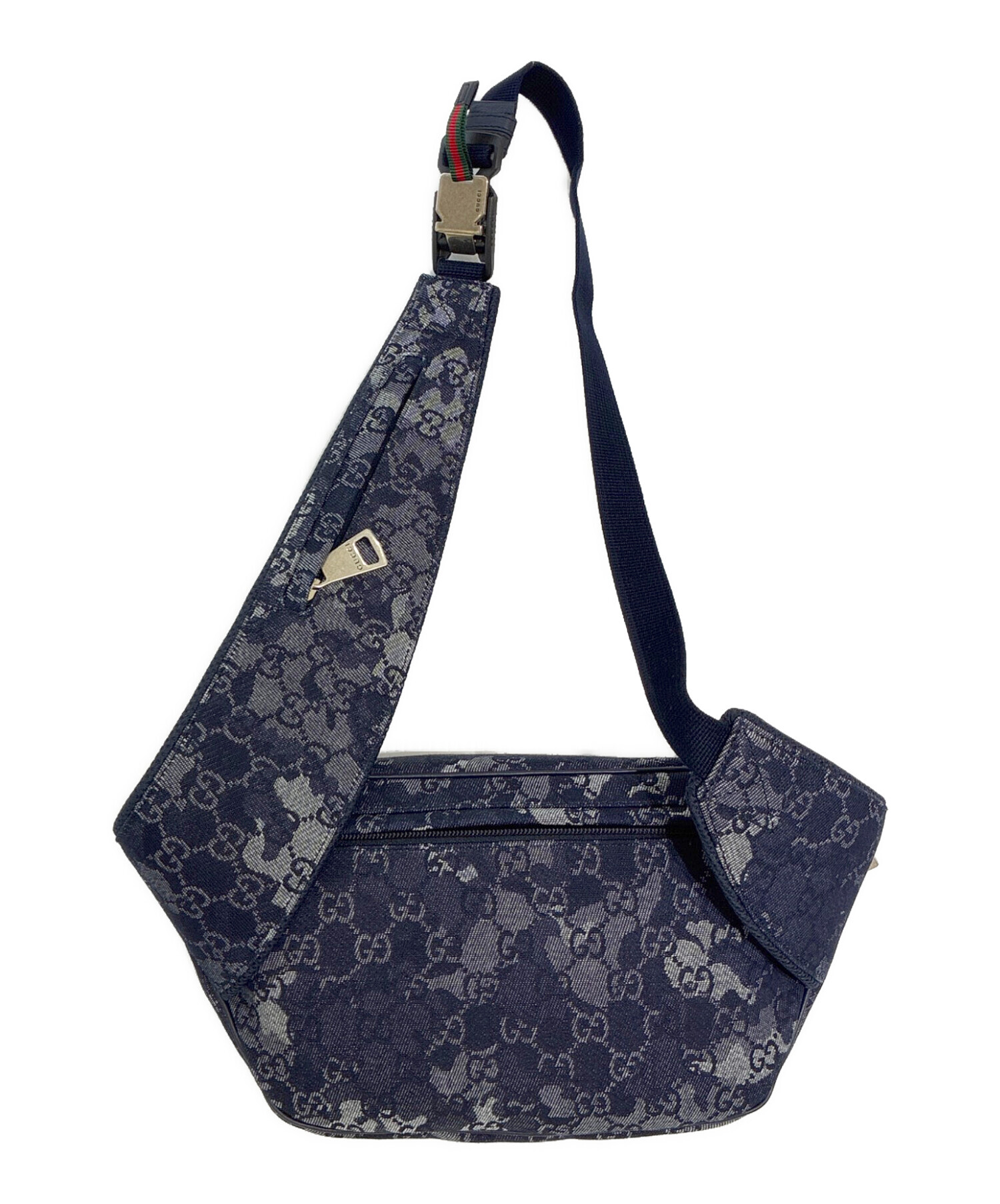 中古・古着通販】GUCCI (グッチ) GGデニムベルトバッグ/GG denim large