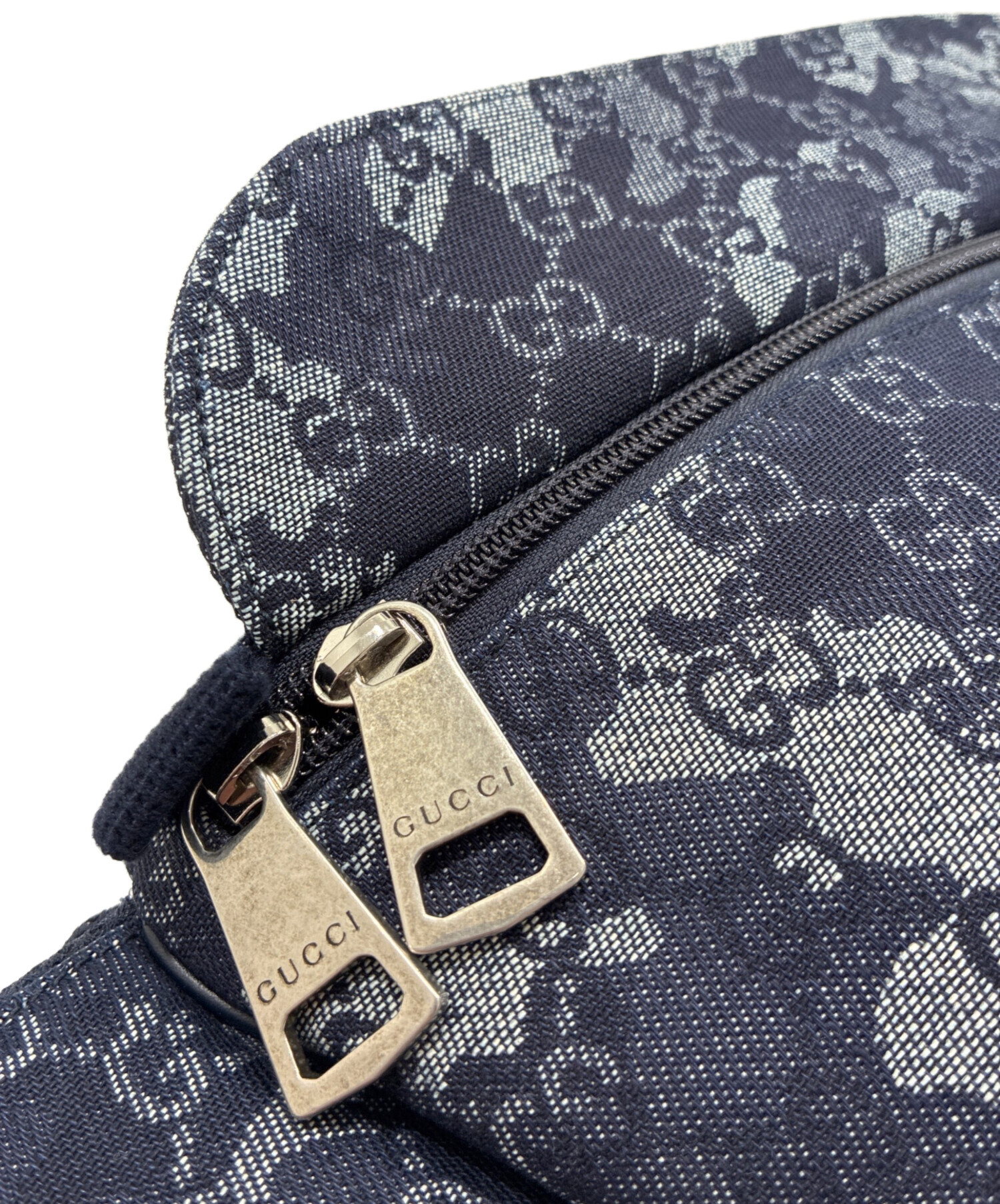 中古・古着通販】GUCCI (グッチ) GGデニムベルトバッグ/GG denim large