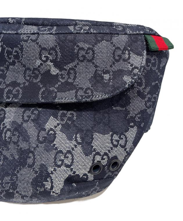 中古・古着通販】GUCCI (グッチ) GGデニムベルトバッグ/GG denim large