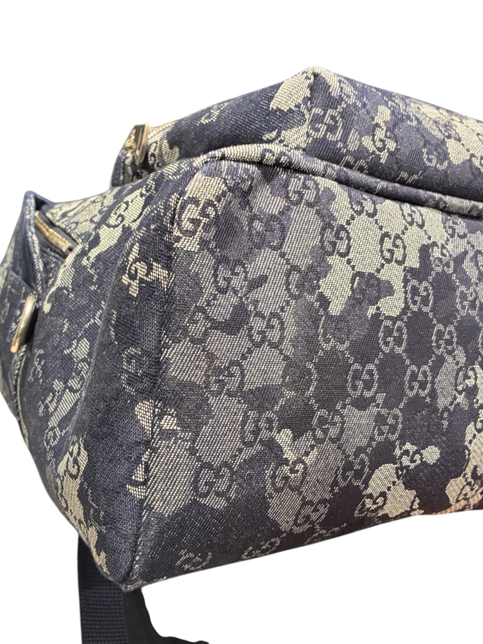 中古・古着通販】GUCCI (グッチ) GGデニムラージバックパック/849008