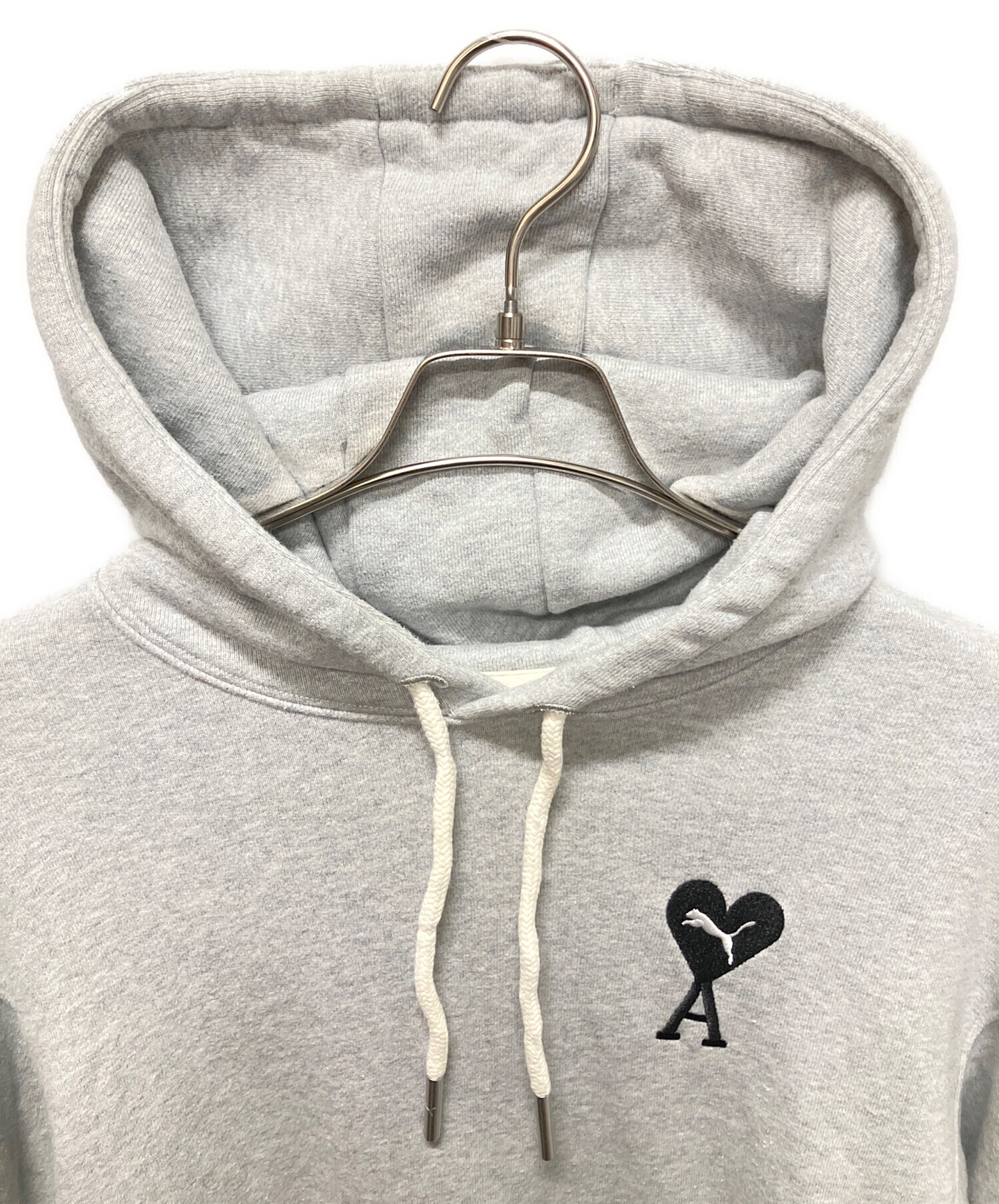 ★PUMA ami コラボ パーカー グレー S Puma x Ami Hoodie Gray Men's - SS22 - US