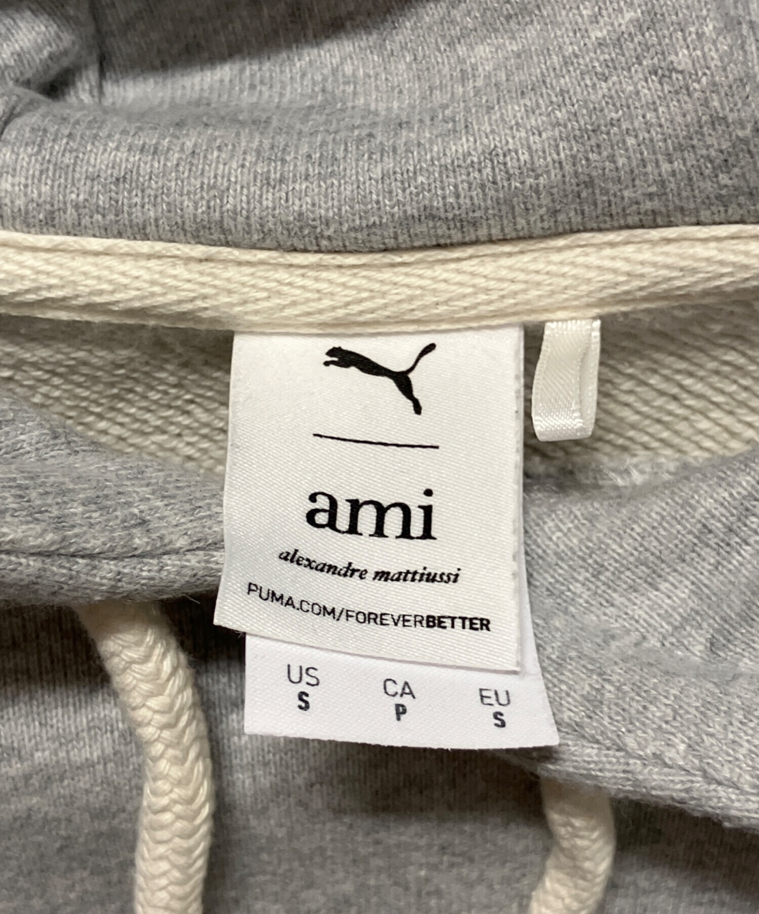 ★PUMA ami コラボ パーカー グレー S Puma x Ami Hoodie Gray Men's - SS22 - US