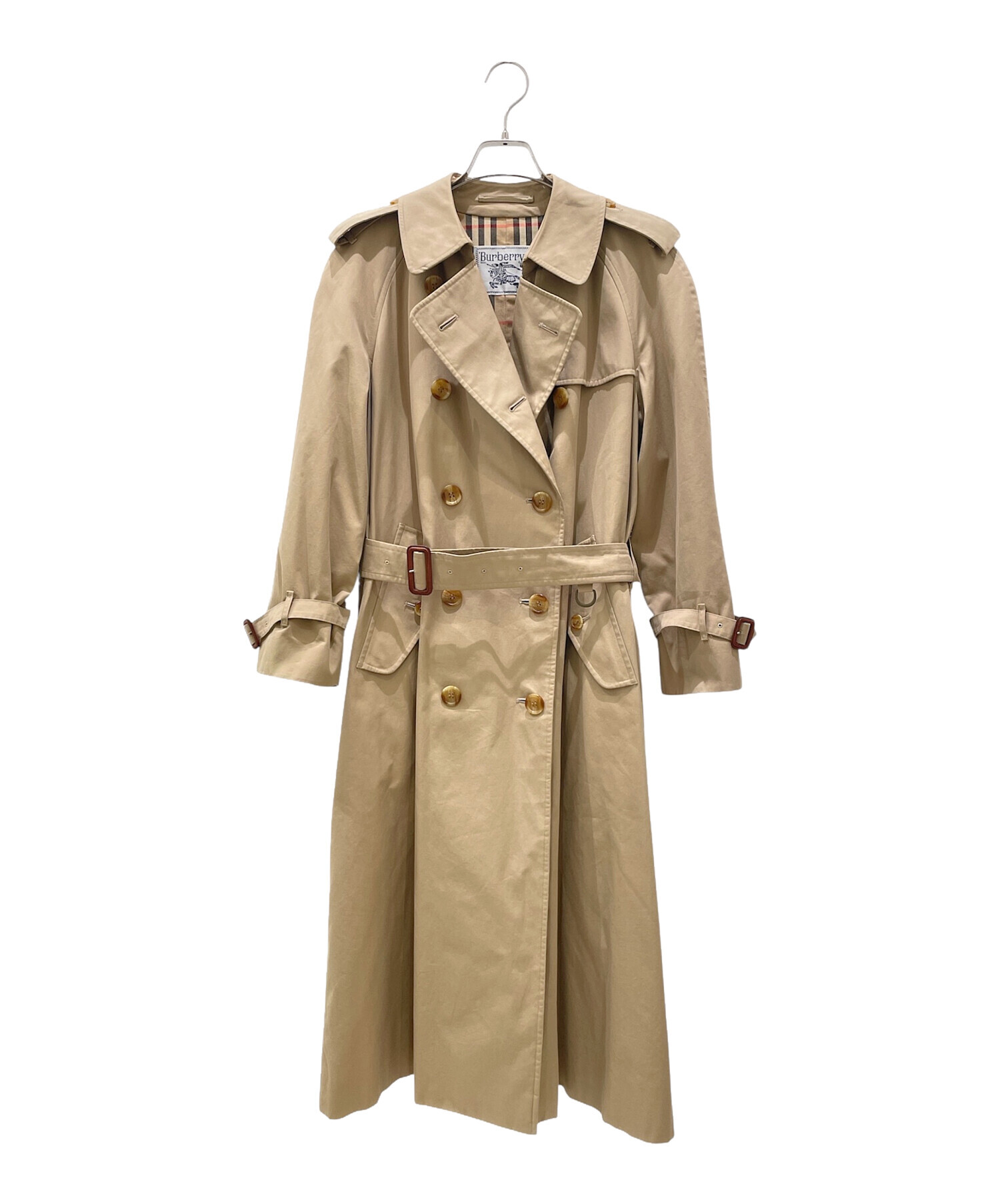 186005 Burberrys バーバリーズ トレンチコート ベージュ/ノバチェック レディース [260128HM140125] burberry/バーバリー通販 | ロング チェックカラー トレンチコート