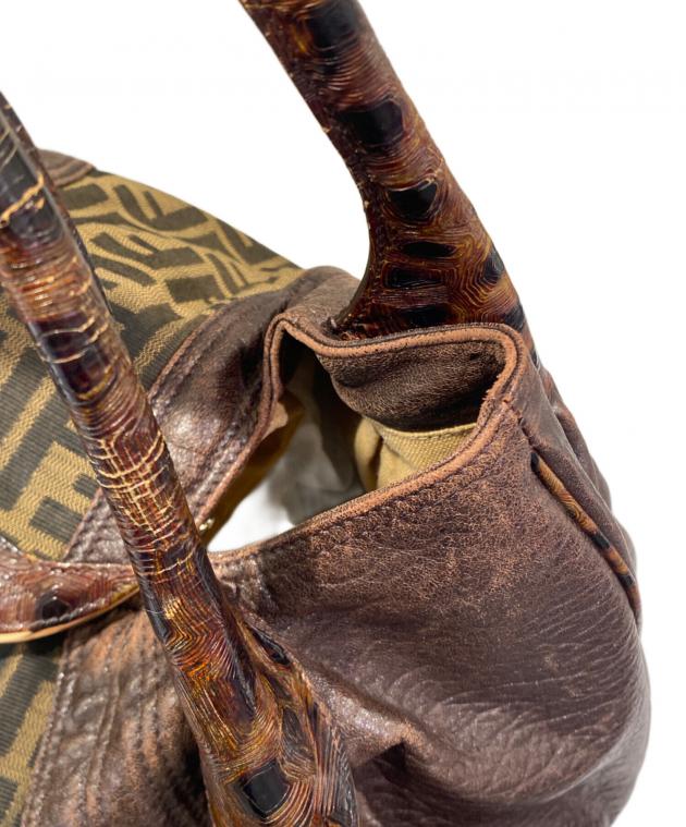 Fendi フェンディ スパイバッグ ズッカ柄 ハンドバッグ 財布のセット 中古・古着通販】FENDI (フェンディ) ズッカ柄 スパイ ハンドバッグ