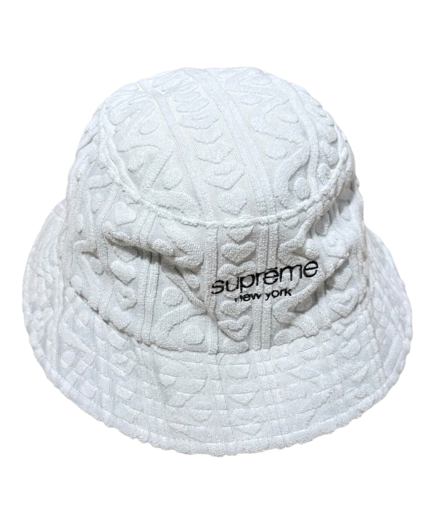 【supreme】バケットハット 黒白パターン Supreme（シュプリーム） Twill Crusher バケットハット ブラック