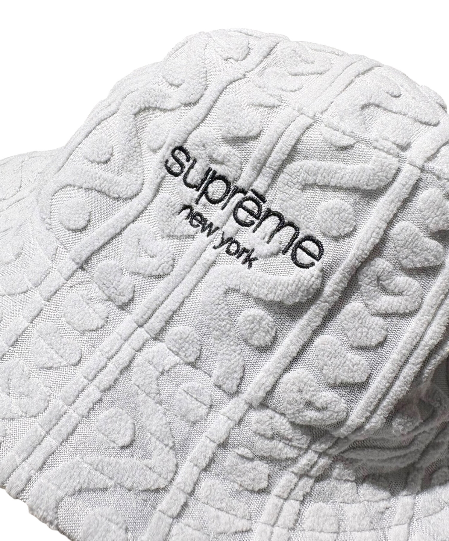 supreme バケットハット ホワイト・グレー 中古・古着通販】SUPREME (シュプリーム) Terry Pattern Crusher 23SS