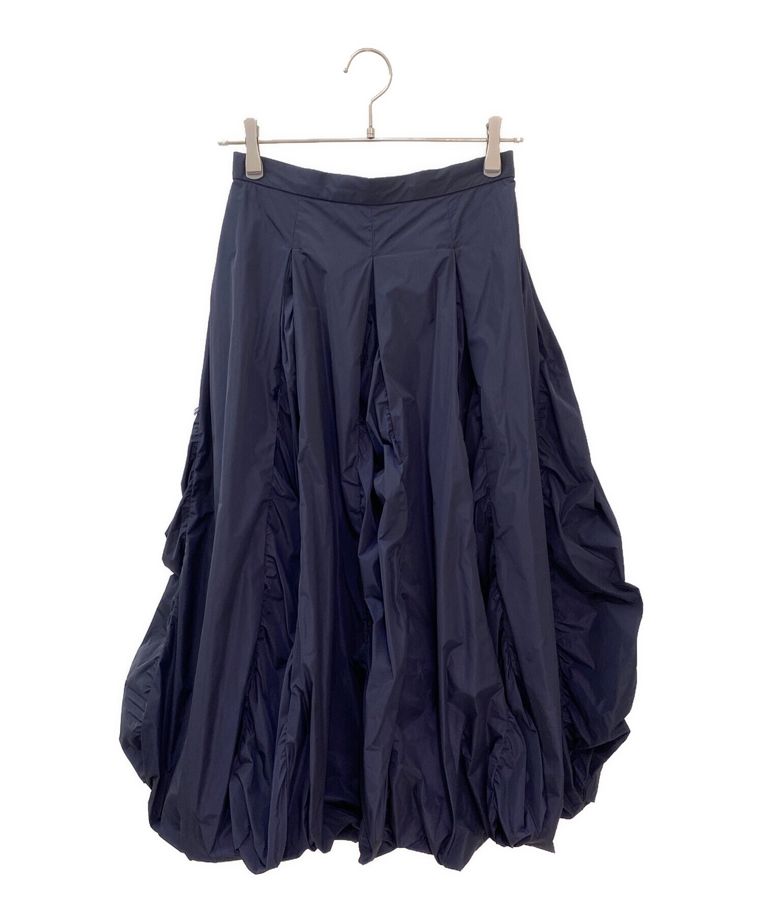 中古・古着通販】ENFOLD (エンフォルド) TUCK-BALLOON SKIRT ネイビー