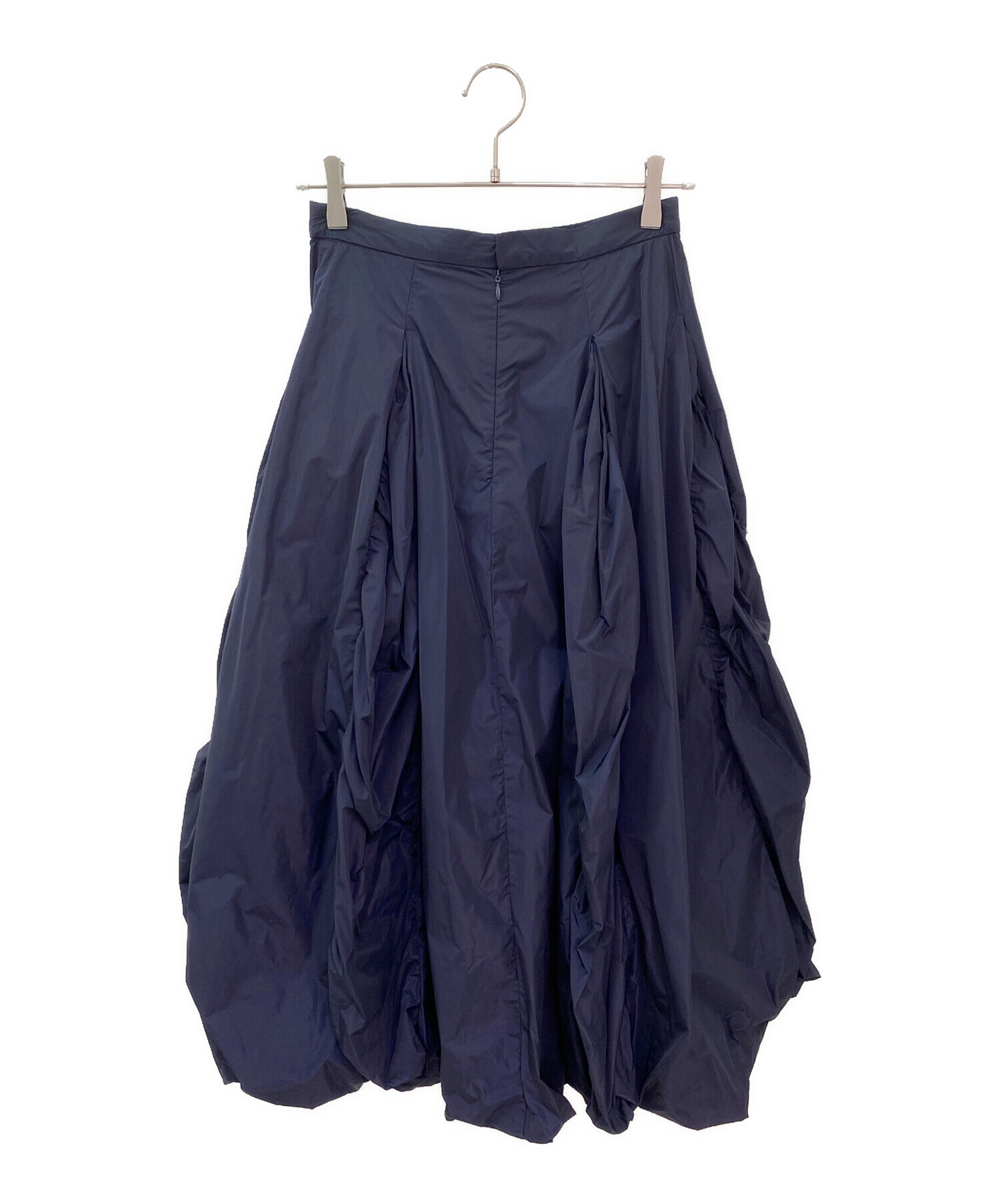 中古・古着通販】ENFOLD (エンフォルド) TUCK-BALLOON SKIRT ネイビー