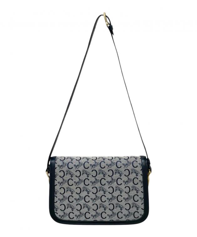 美品 CELINE セリーヌ サルキー ショルダーバッグ Cマカダム 斜めがけ 中古・古着通販】CELINE (セリーヌ) Cマカダム サルキー ショルダー