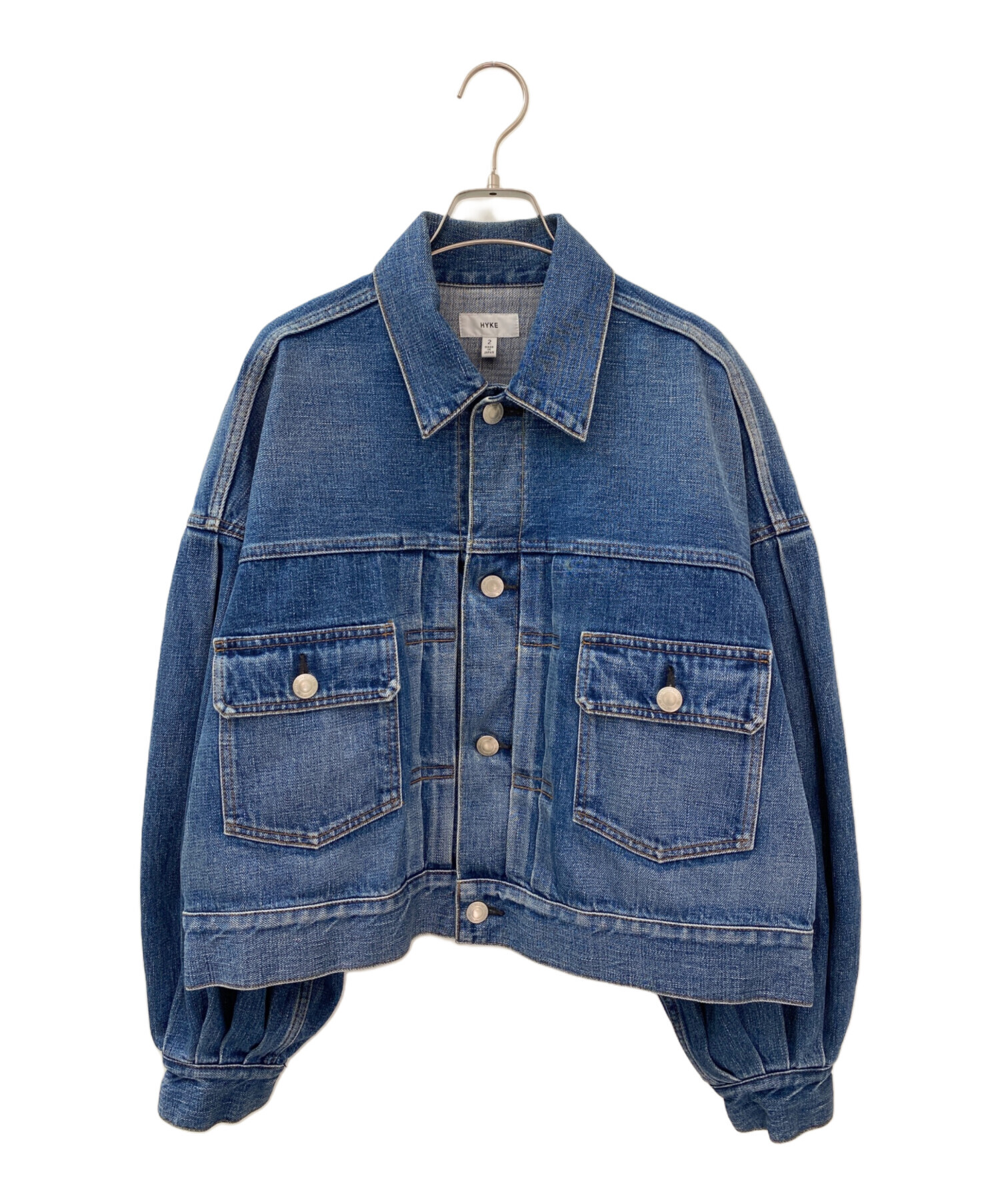 中古・古着通販】HYKE (ハイク) BALLOON SLEEVE DENIM JACKET TYPE2