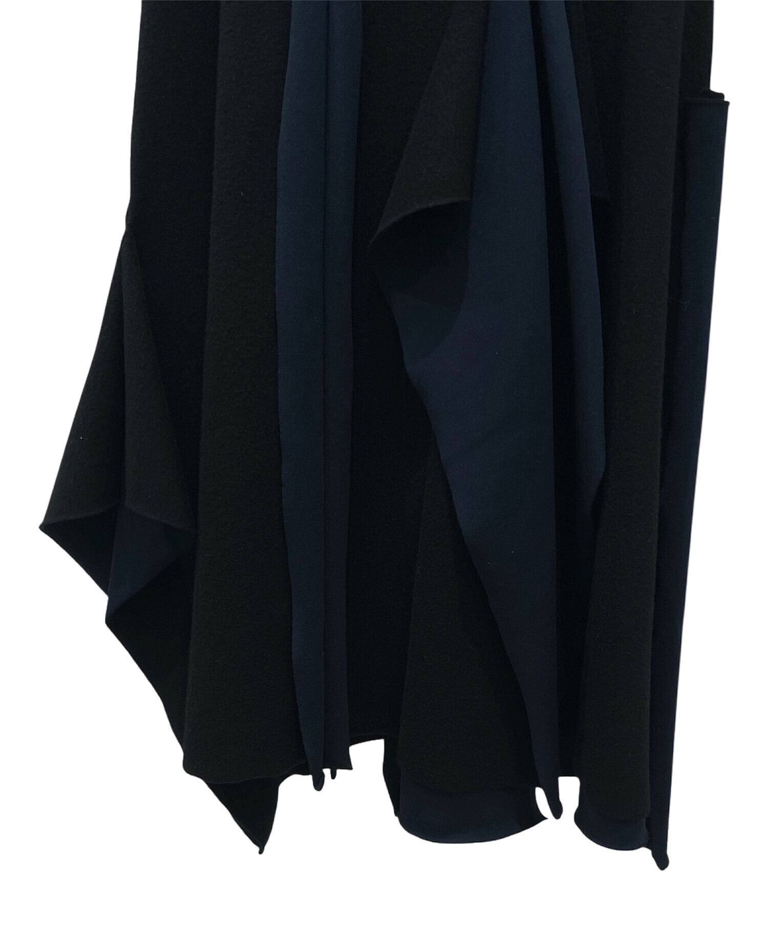 ENFOLDカットソー ネイビー エンフォルド ニット スカート シャ 中古・古着通販】ENFOLD (エンフォルド) ニットワンピース ネイビー