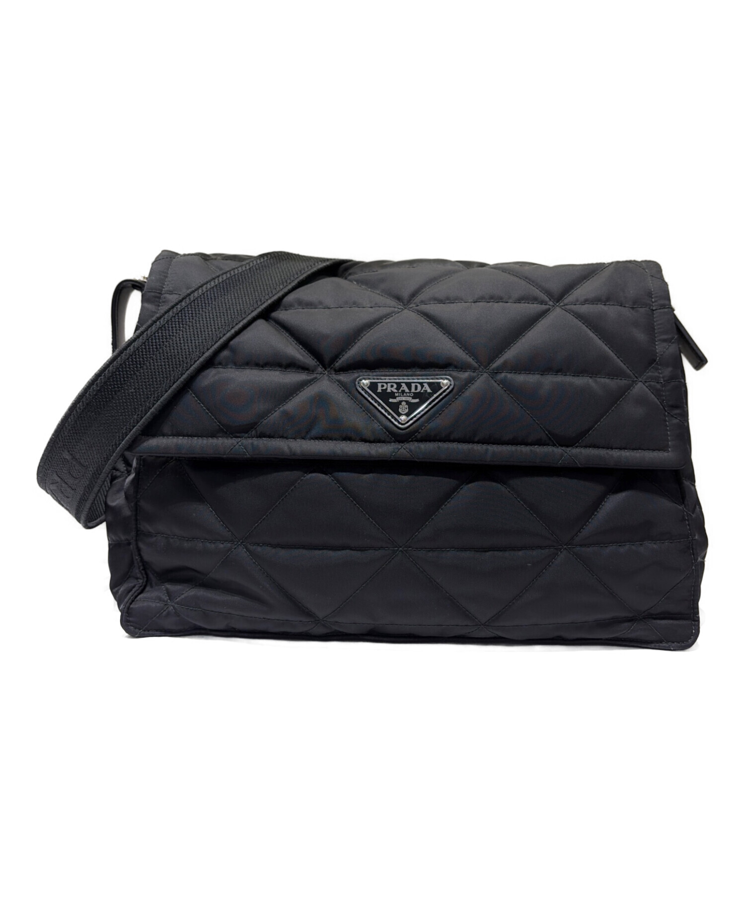 中古・古着通販】PRADA (プラダ) メッセンジャーバッグ ブラック