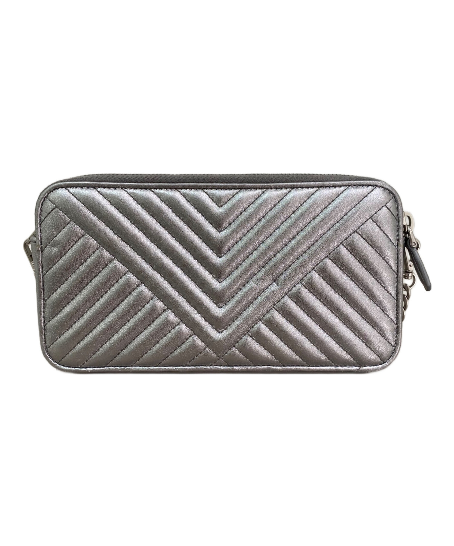 中古・古着通販】PRADA (プラダ) チェーンショルダーバッグ シルバー
