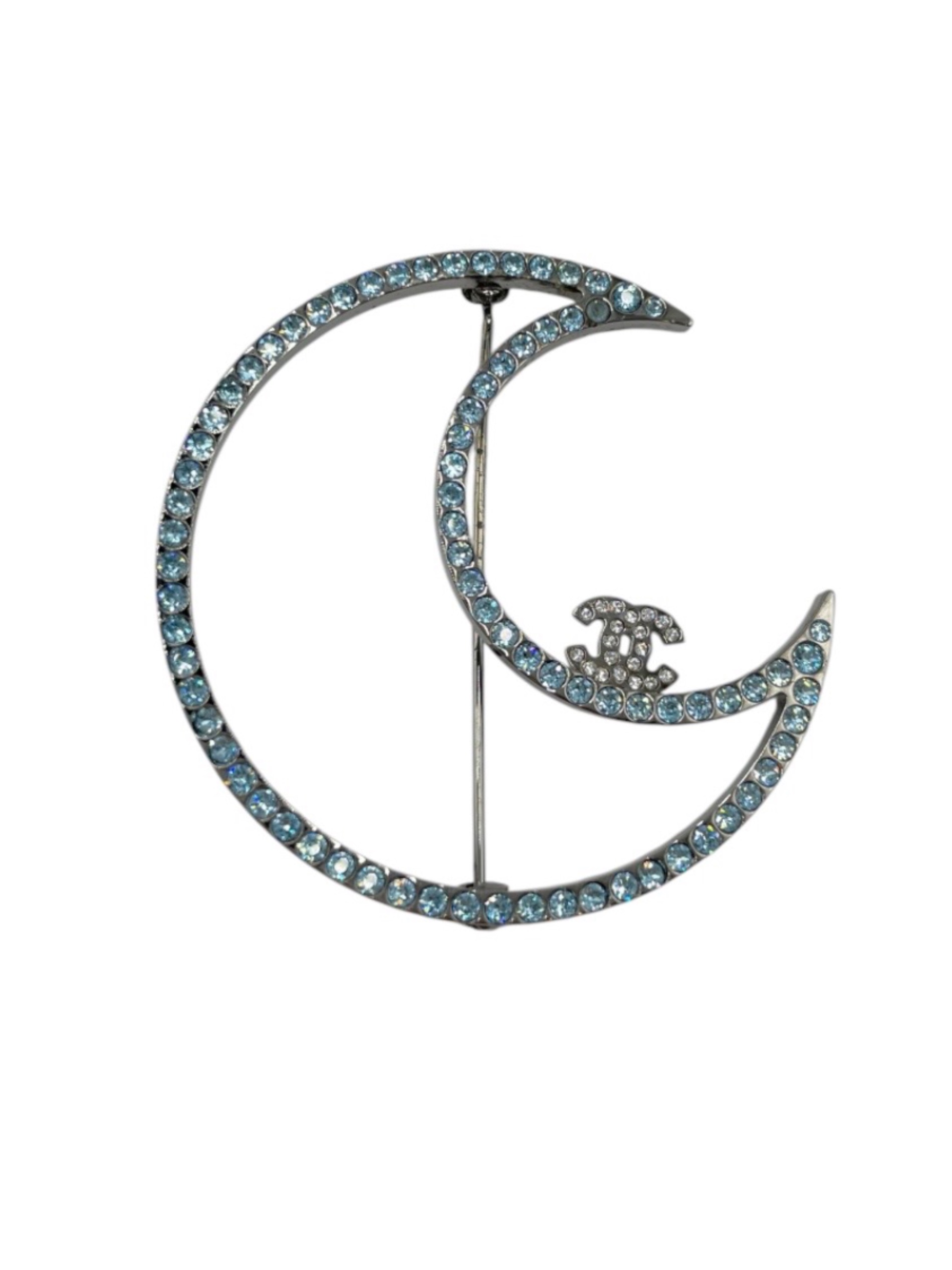 中古・古着通販】CHANEL (シャネル) ココマーク ラインストーン ムーン 