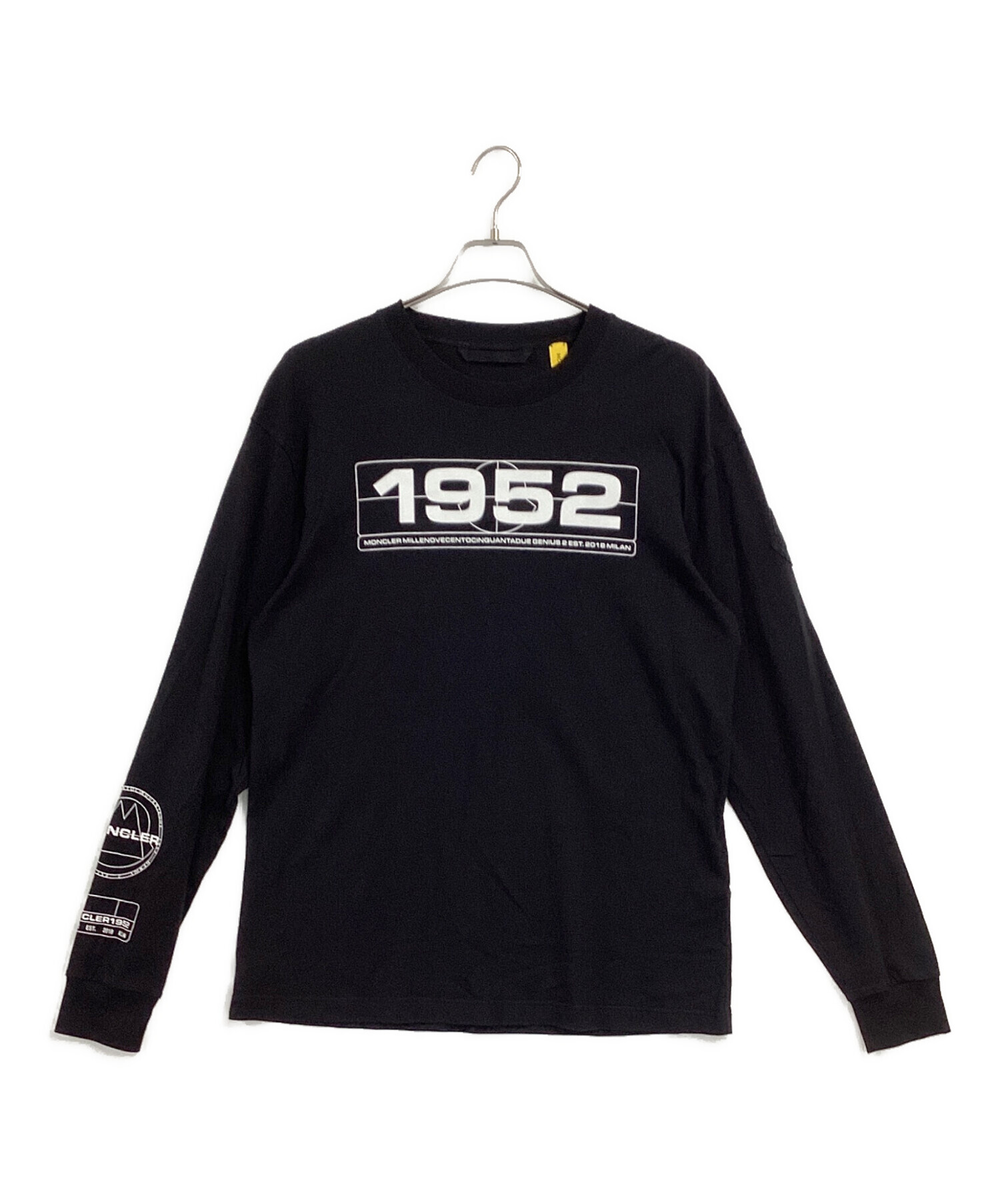 中古・古着通販】MONCLER (モンクレール) 長袖Tシャツ ブラック サイズ