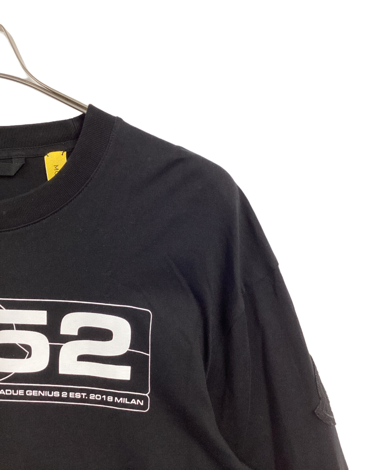 中古・古着通販】MONCLER (モンクレール) 長袖Tシャツ ブラック サイズ