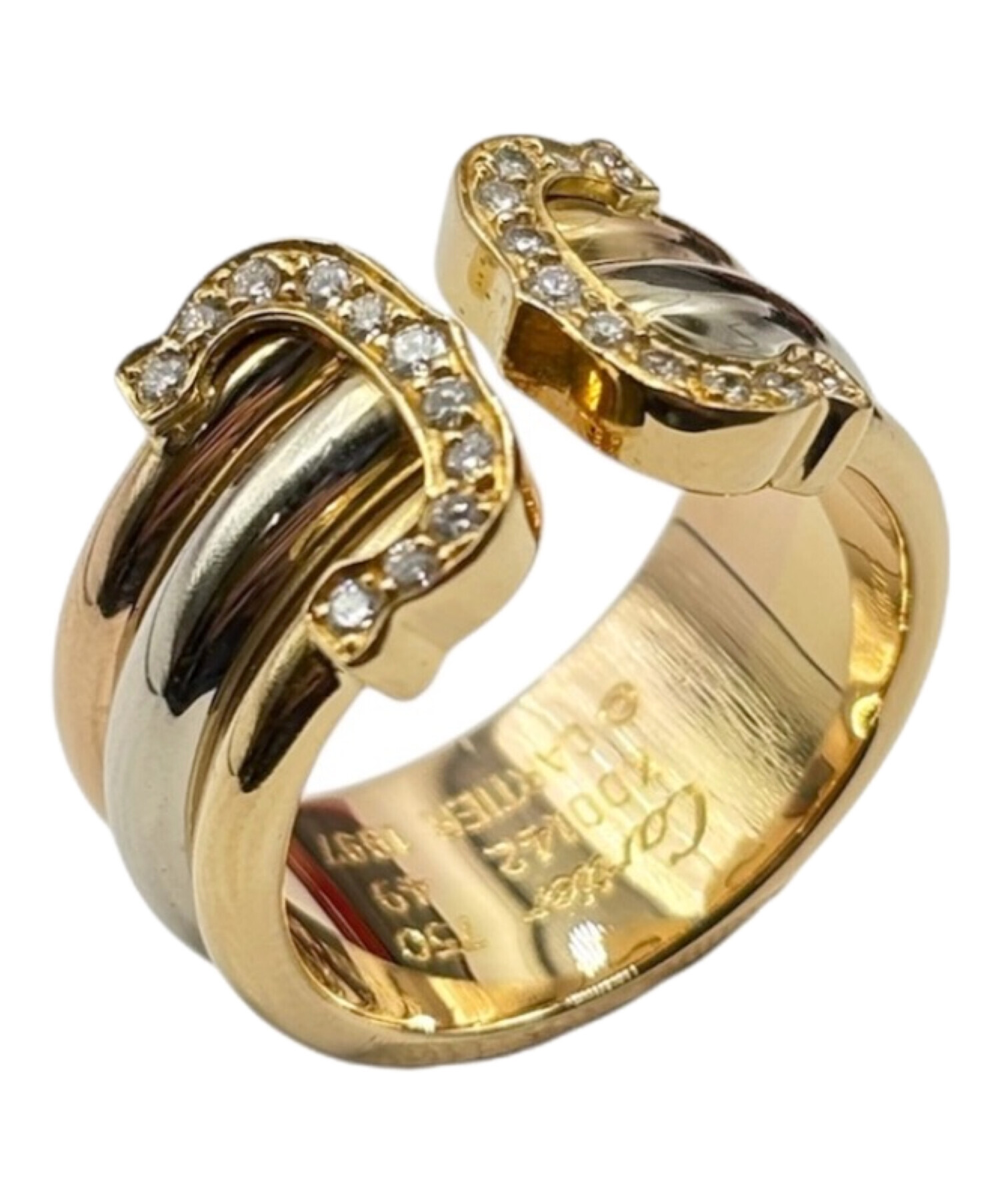 中古・古着通販】Cartier (カルティエ) 2Cダイヤモンドリング サイズ