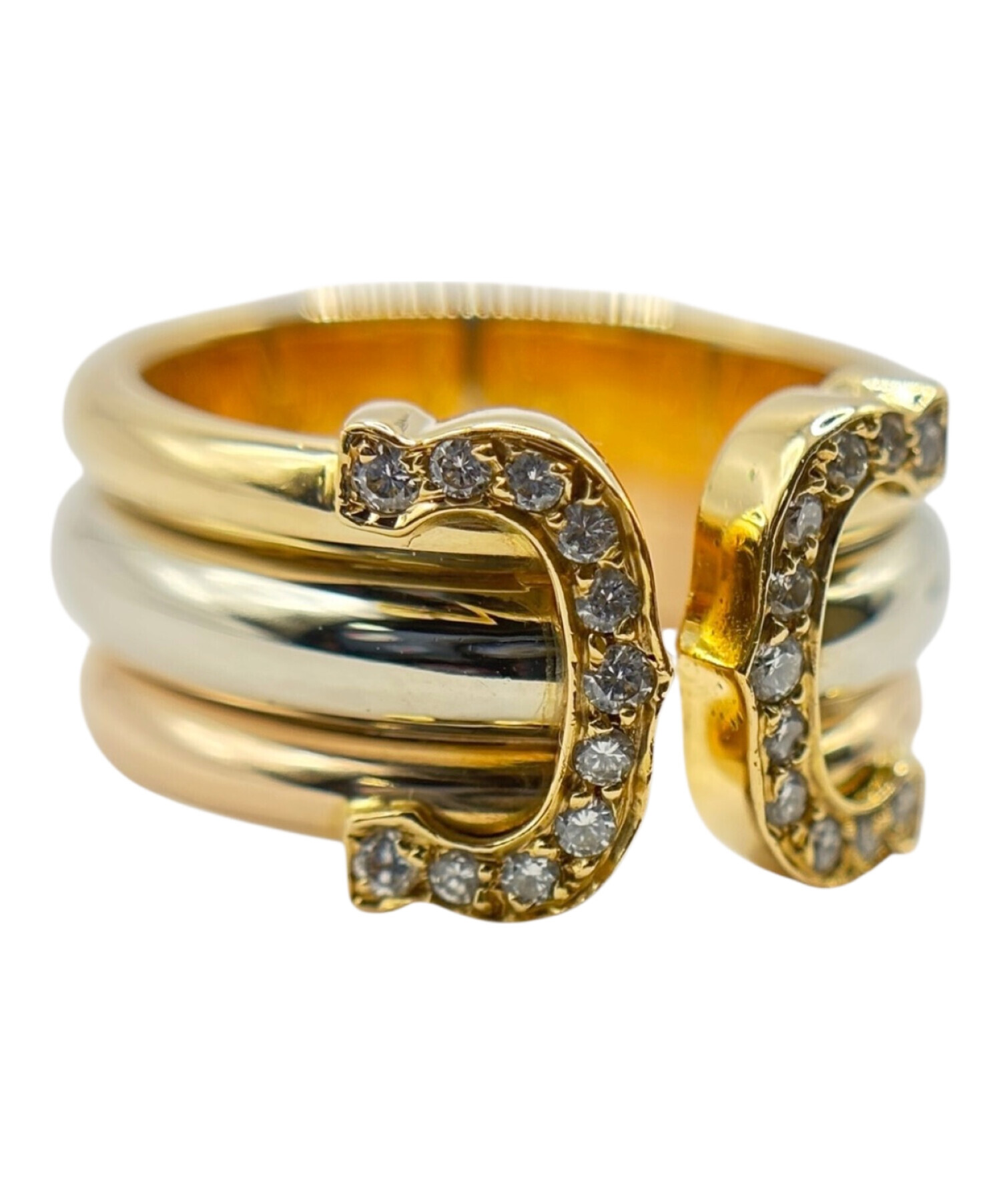 中古・古着通販】Cartier (カルティエ) 2Cダイヤモンドリング サイズ 