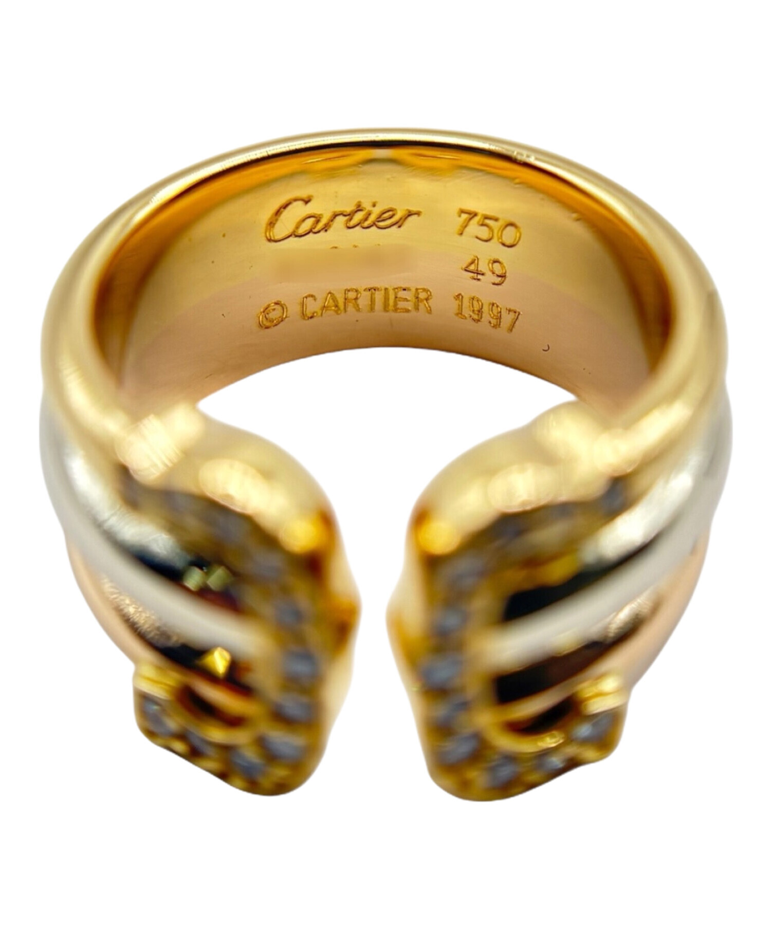 中古・古着通販】Cartier (カルティエ) 2Cダイヤモンドリング サイズ