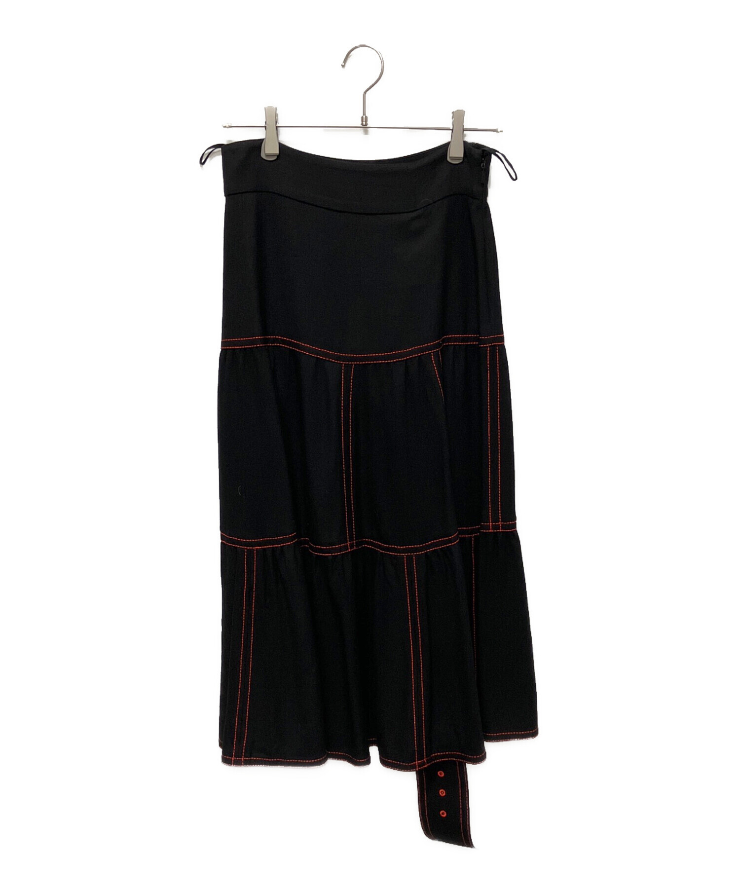 GUCCI シースルー ブラック プリーツスカート ペチコート付き グッチ GUCCI シースルー ブラック プリーツスカート ペチコート付き グッチ