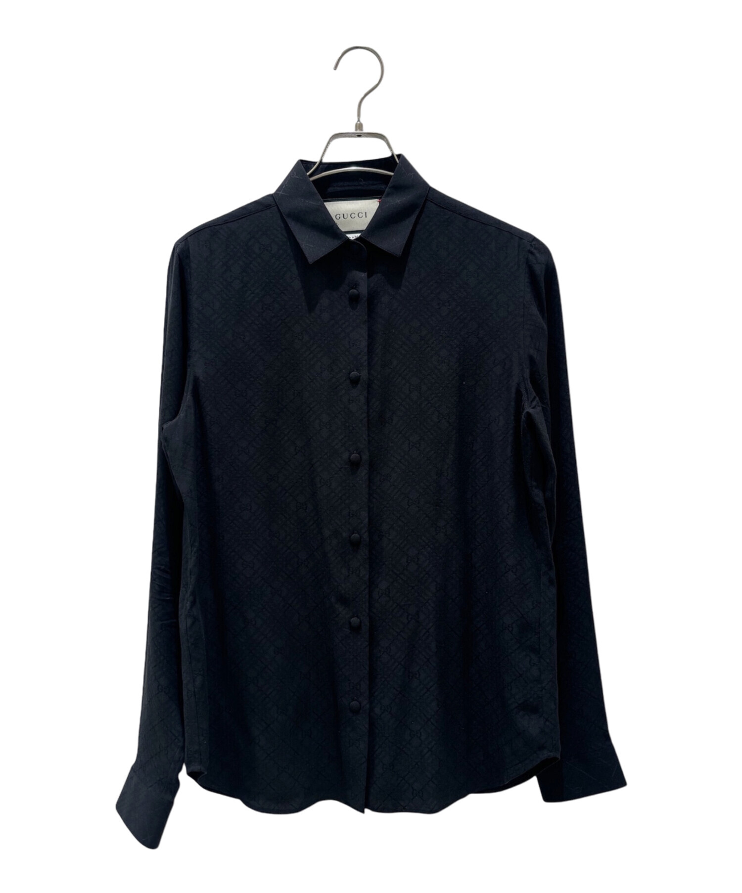 中古・古着通販】GUCCI (グッチ) シルクGGチェックシャツ