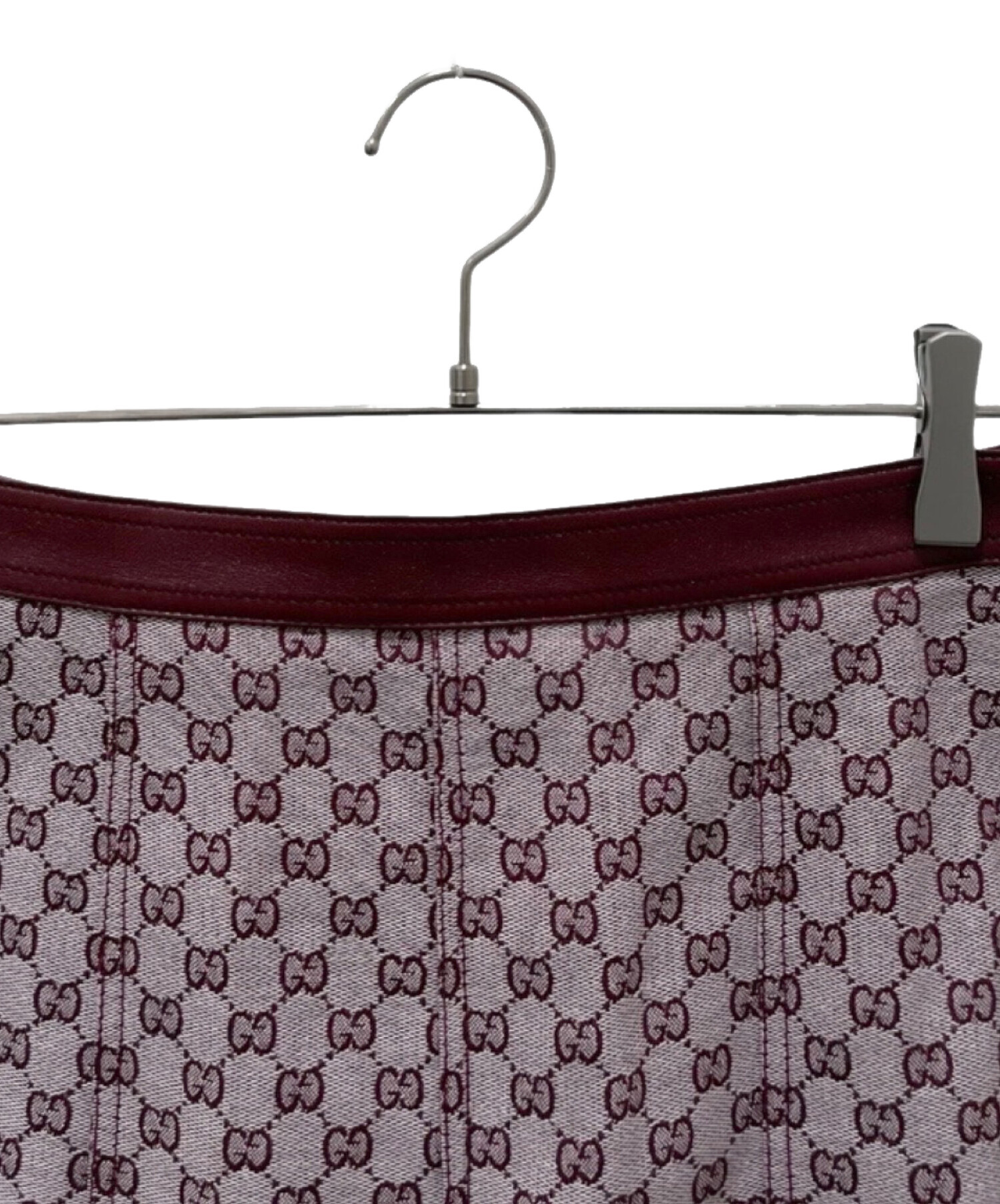 中古・古着通販】GUCCI (グッチ) GG柄ロングスカート パープル サイズ
