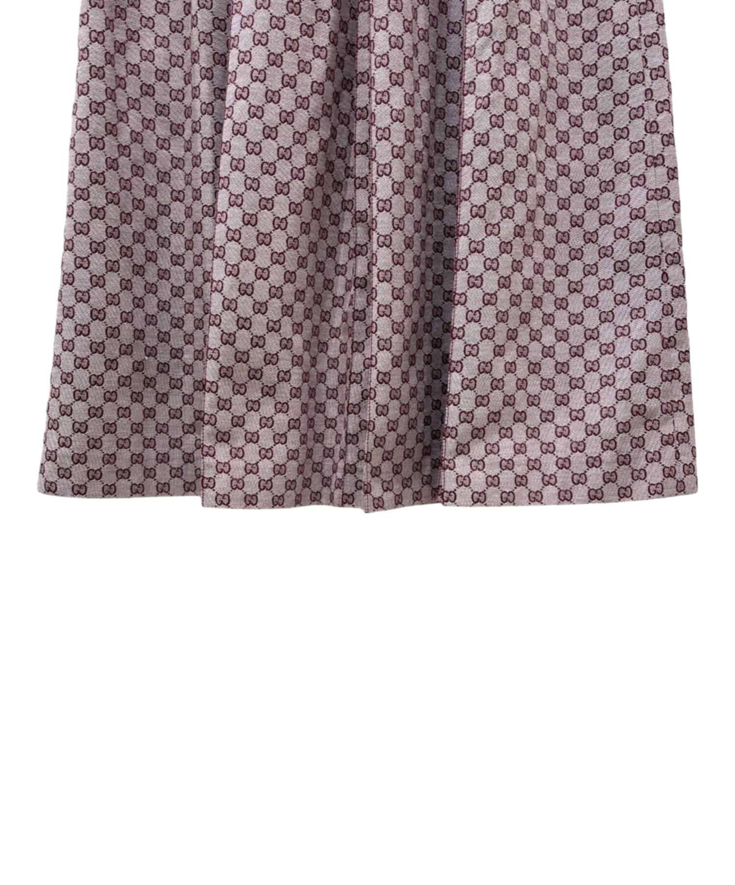 中古・古着通販】GUCCI (グッチ) GG柄ロングスカート パープル サイズ