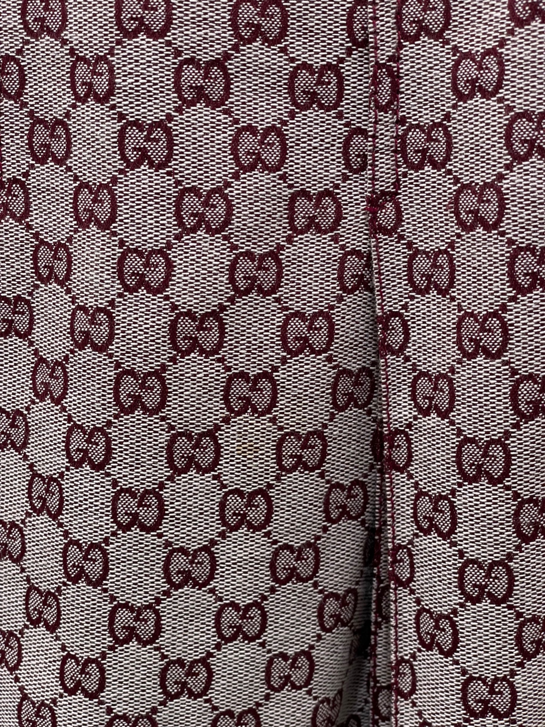 中古・古着通販】GUCCI (グッチ) GG柄ロングスカート パープル サイズ