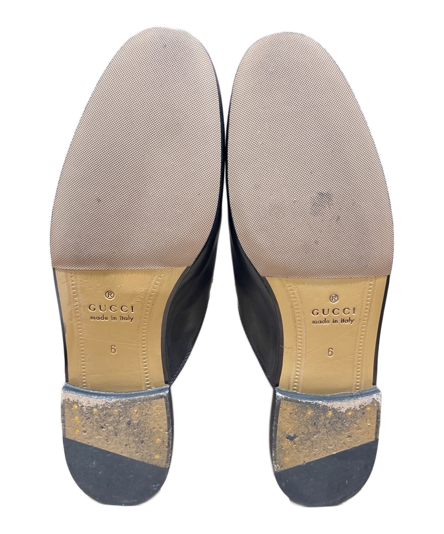 中古・古着通販】GUCCI (グッチ) プリンスタウンレザーミュール