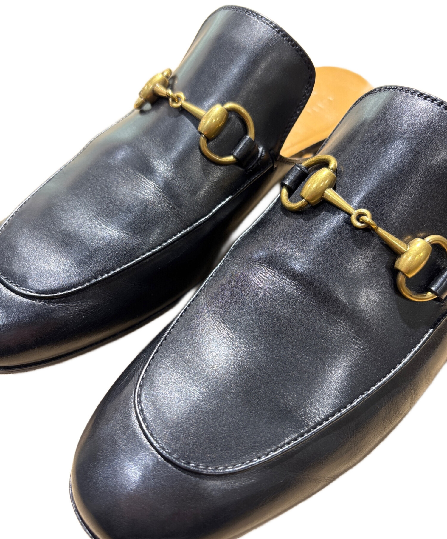 中古・古着通販】GUCCI (グッチ) プリンスタウンレザーミュール