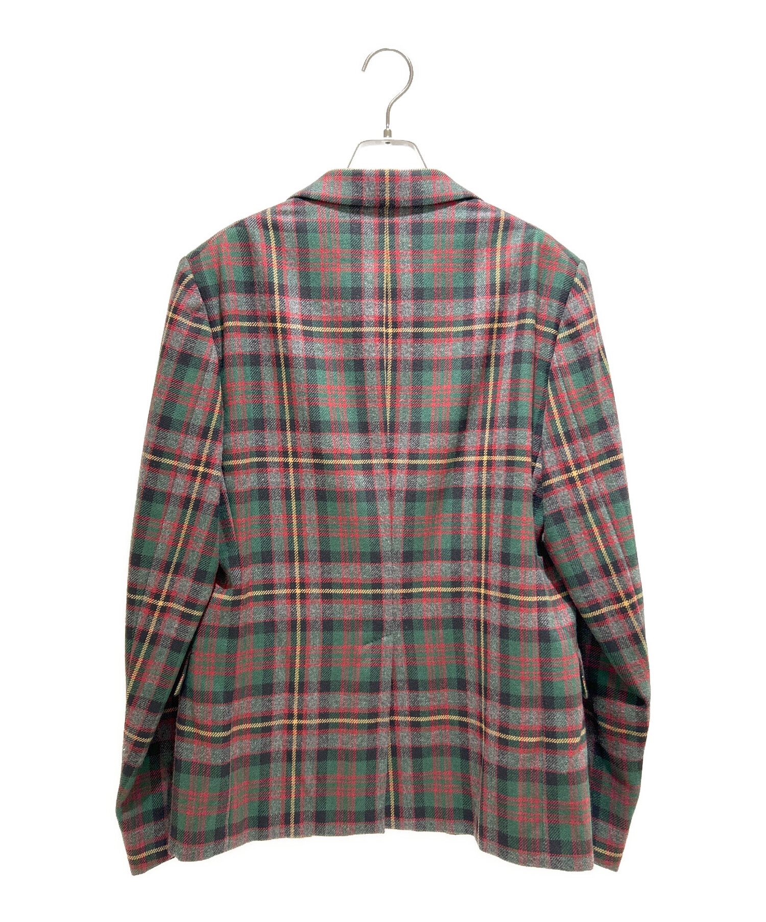中古・古着通販】GUCCI (グッチ) タータンチェックカシミヤジャケット